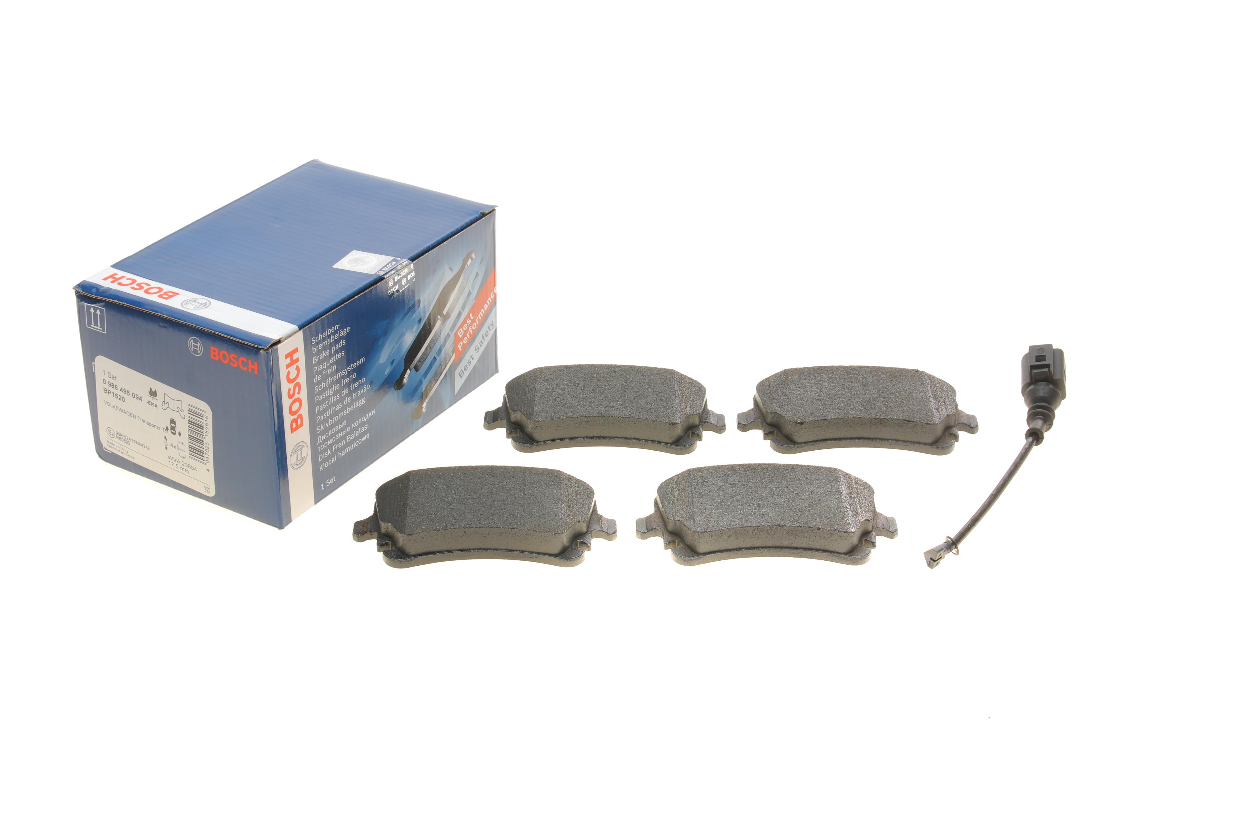 Колодки гальмівні (задні) VW T5 03- (Lucas) (з датчиком)