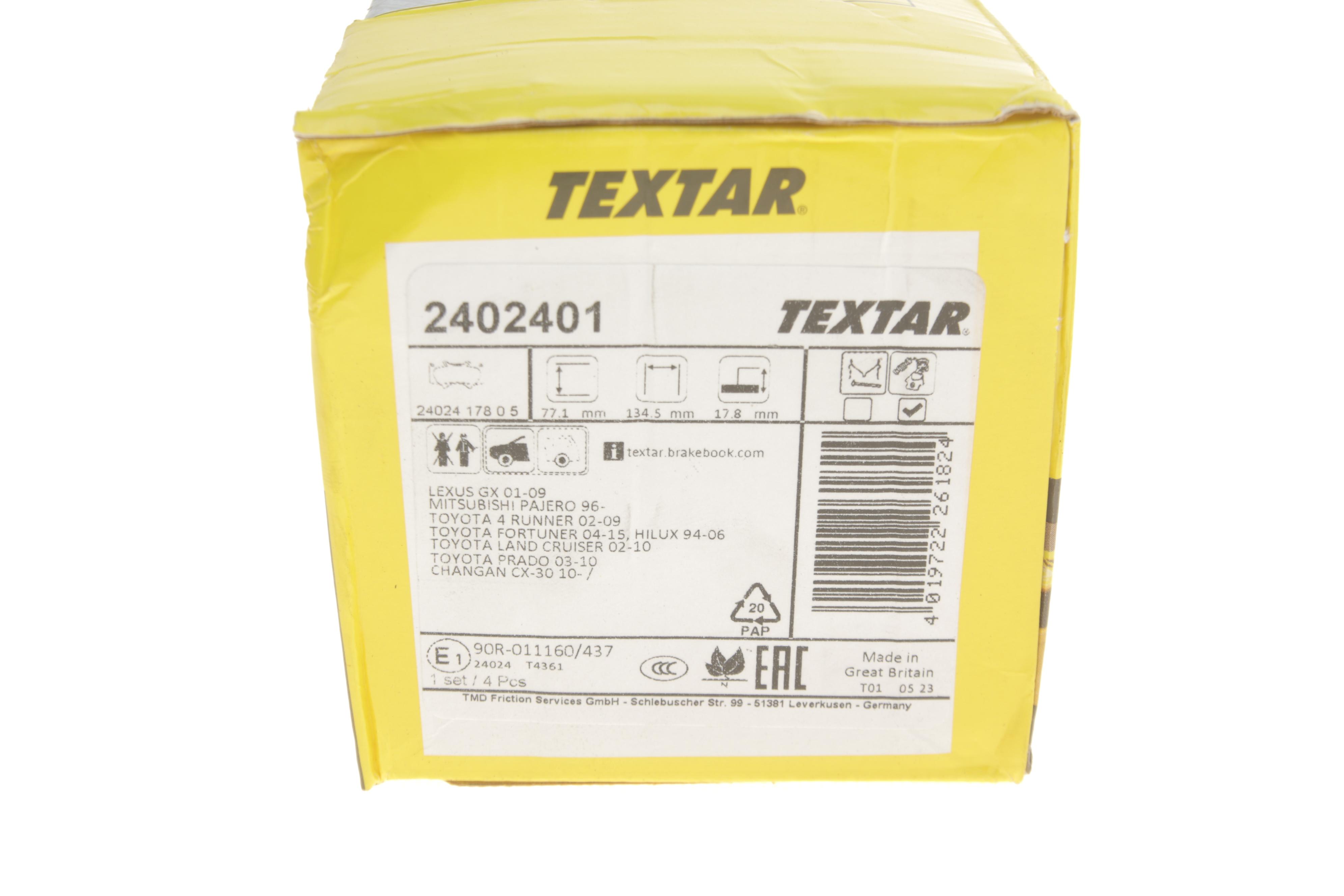 Колодки гальмівні (передні) Toyota Land Cruiser/Lexus GX 02-10 (Sumitomo)