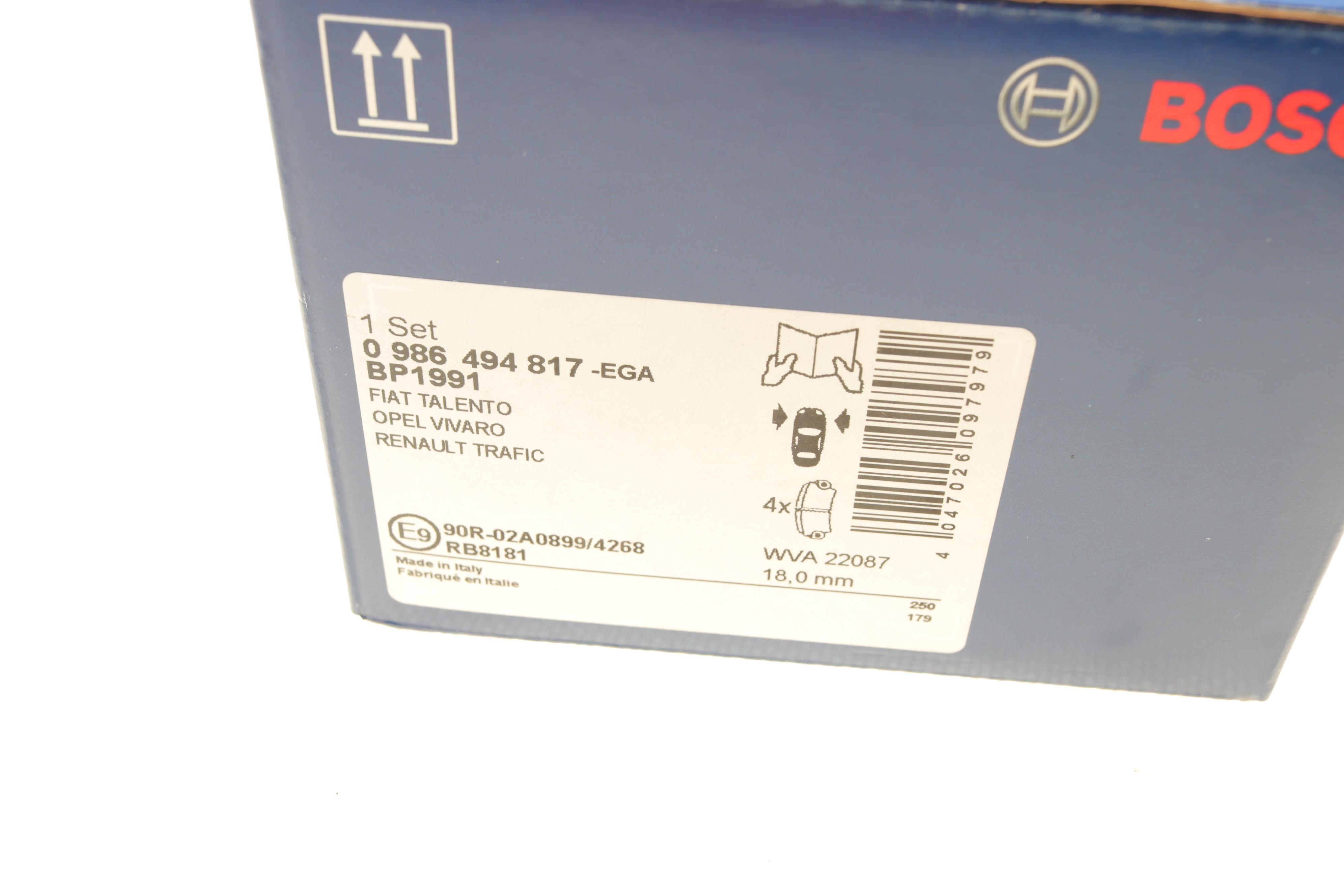 Колодки гальмівні (передні) Renault Trafic III/Opel Vivaro B 14-/Nissan NV300/Fiat Talento 16-