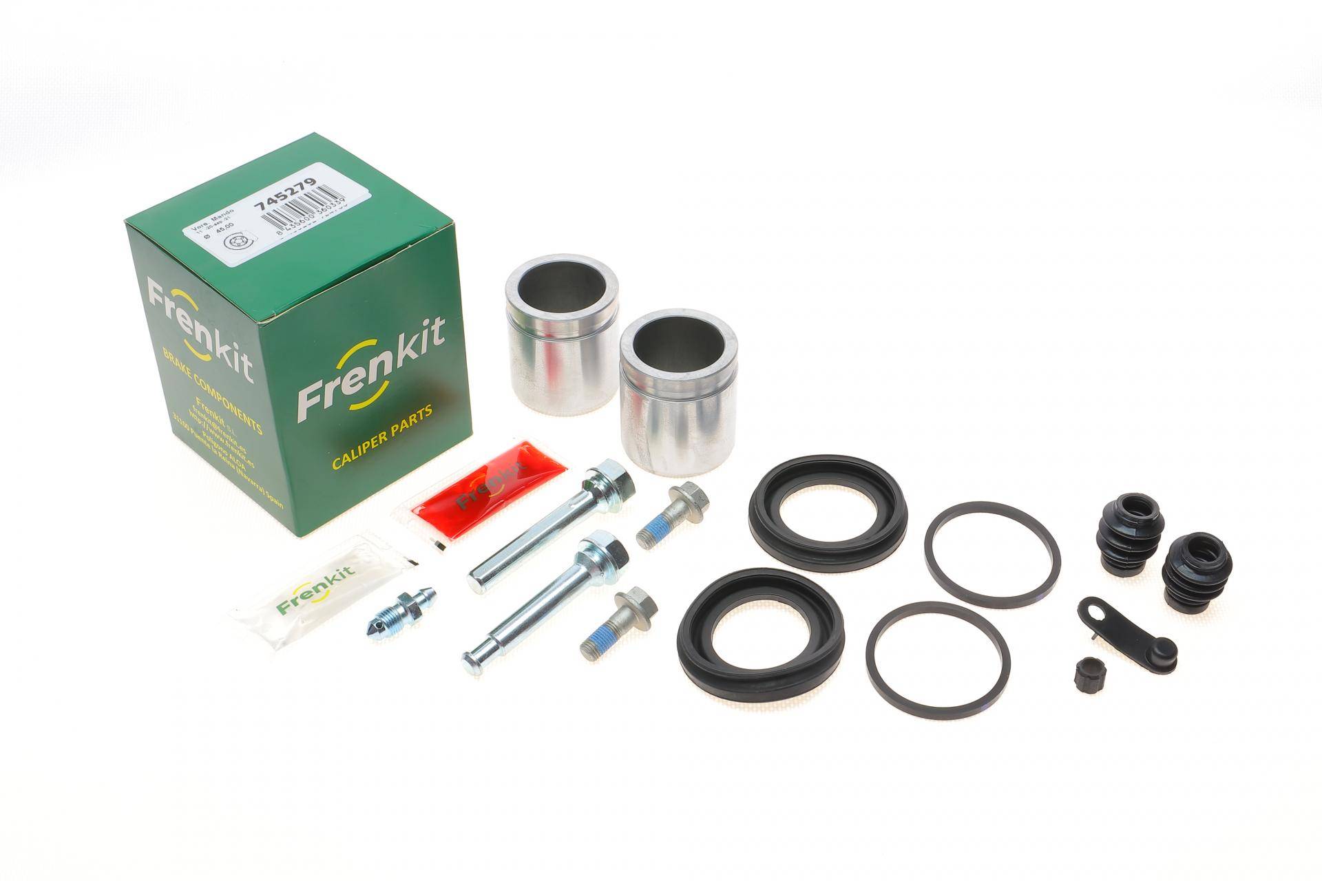 Ремкомплект супорта (переднього) Kia Sorento 06- (d=45mm) (+2 поршня/направляюча) (Mando) SuperKit