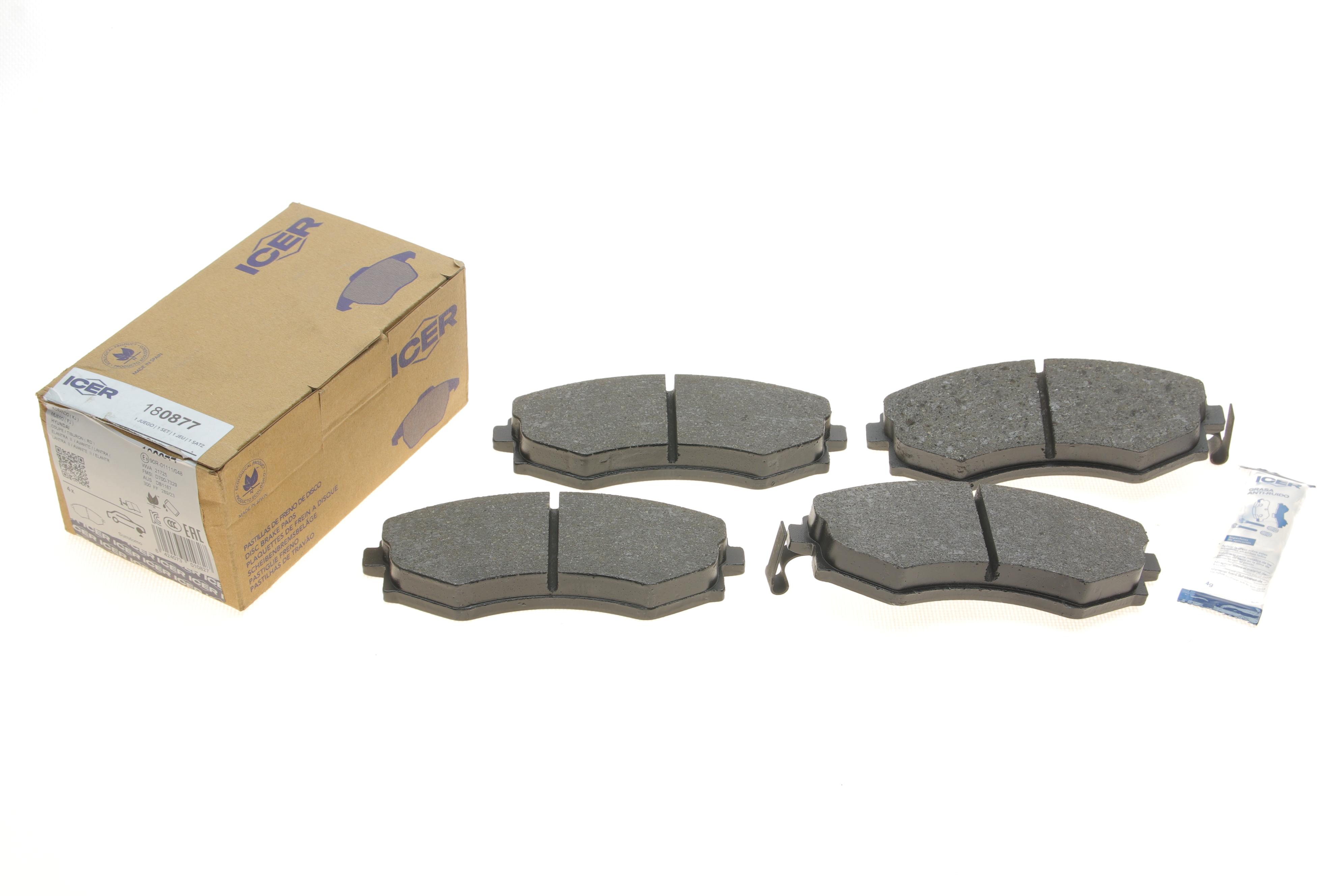 Колодки гальмівні (передні) Hyundai Elantra III 00-06/Kia Magentis I 01-05/Ssangyong Korando 88-06