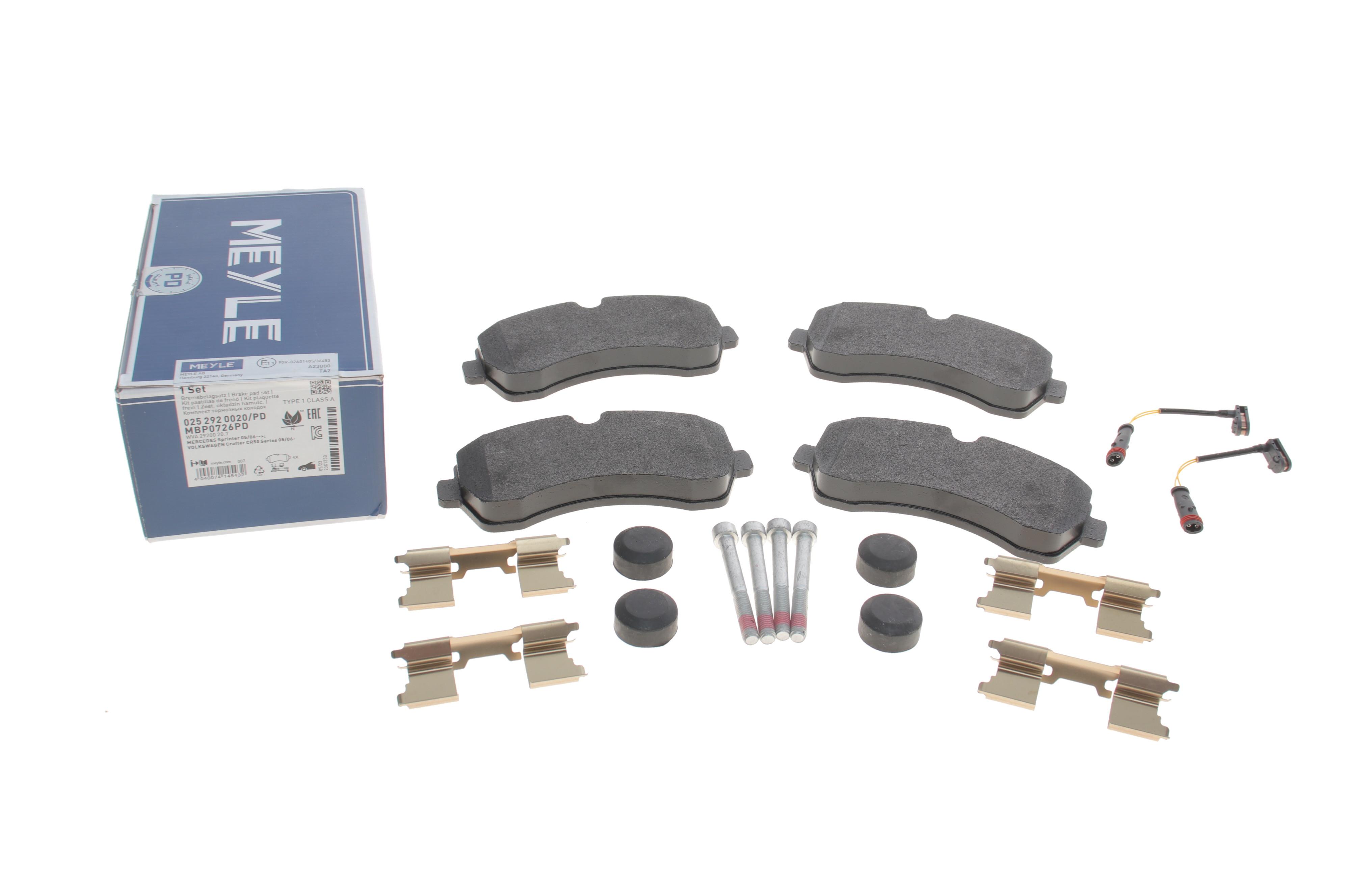 Колодки гальмівні (передні) MB Sprinter (906) 508-519/VW Carfet 30-50 06-