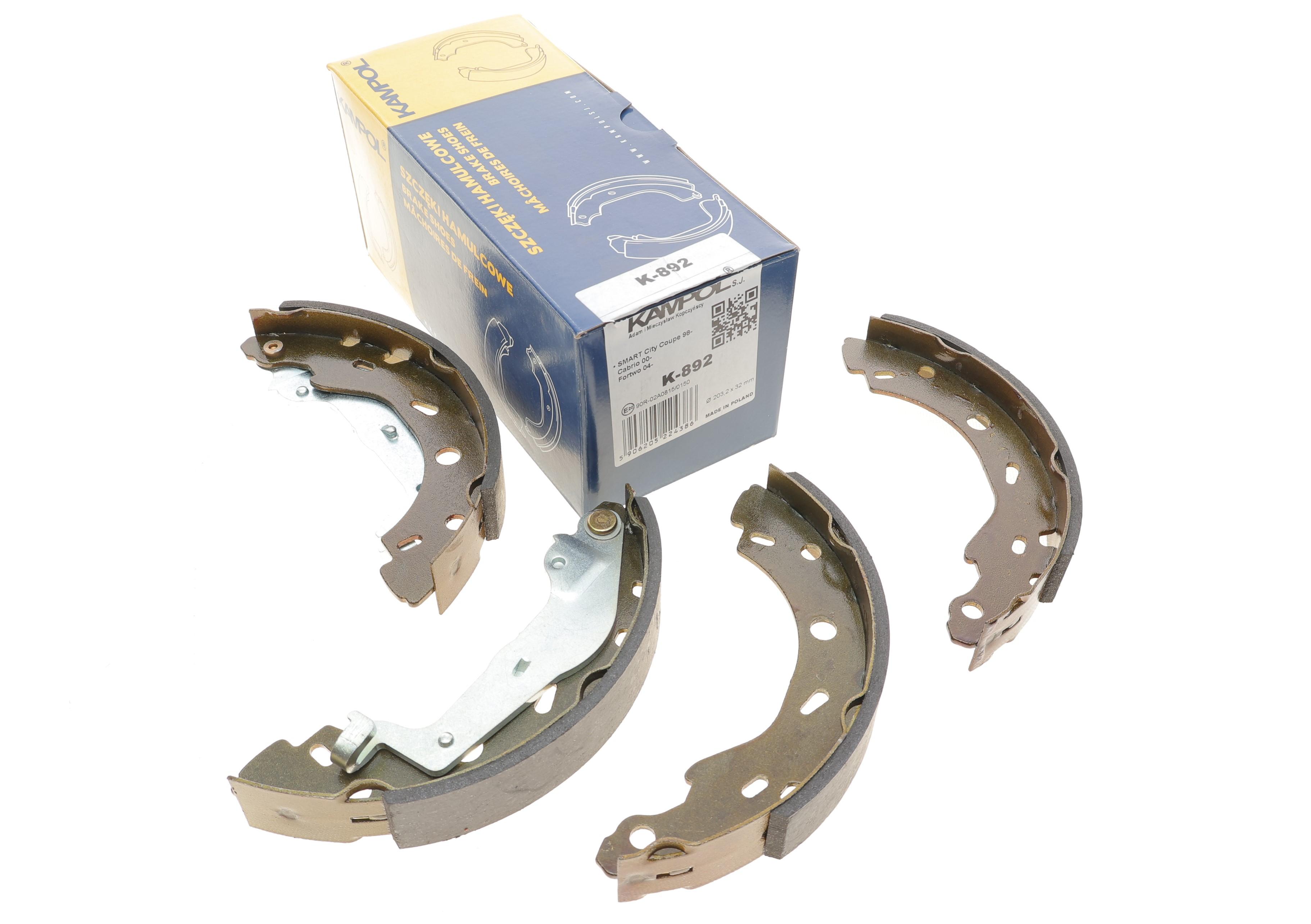 Колодки гальмівні (задні) Smart 98- (барабанні) (203.2x32)