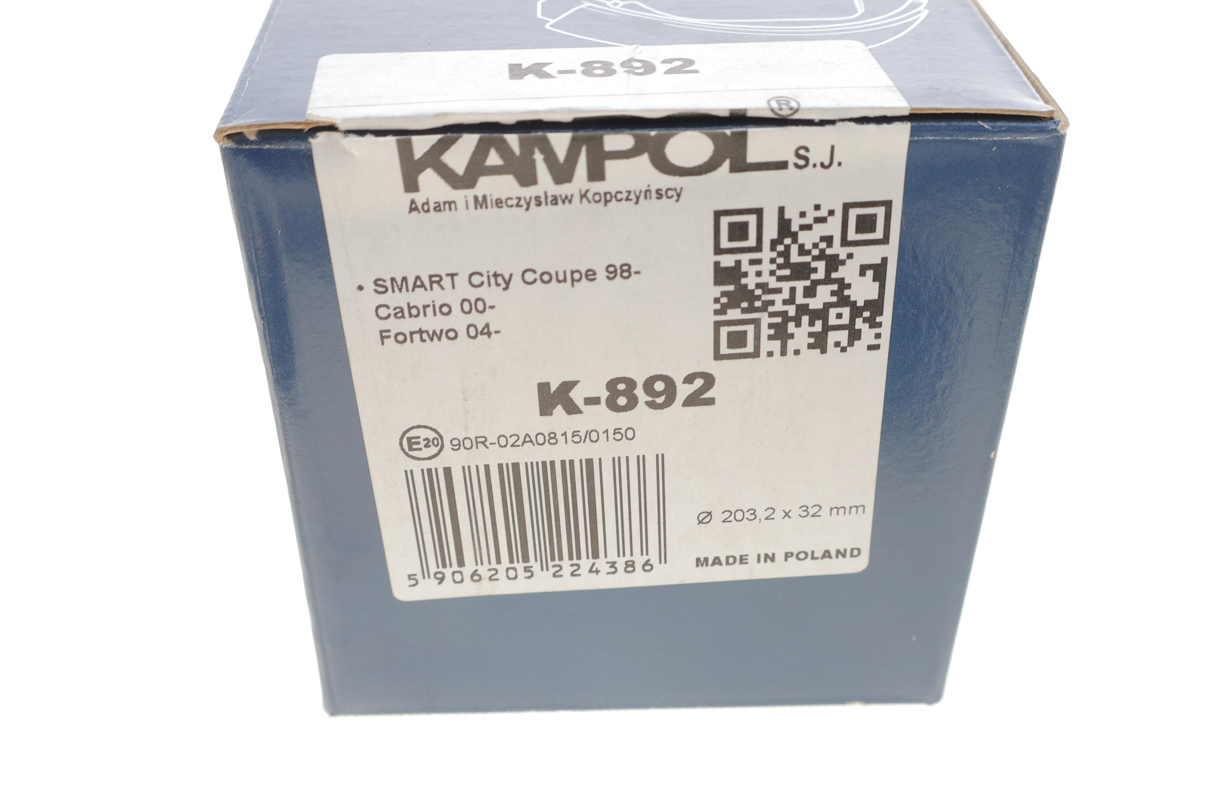 Колодки гальмівні (задні) Smart 98- (барабанні) (203.2x32)