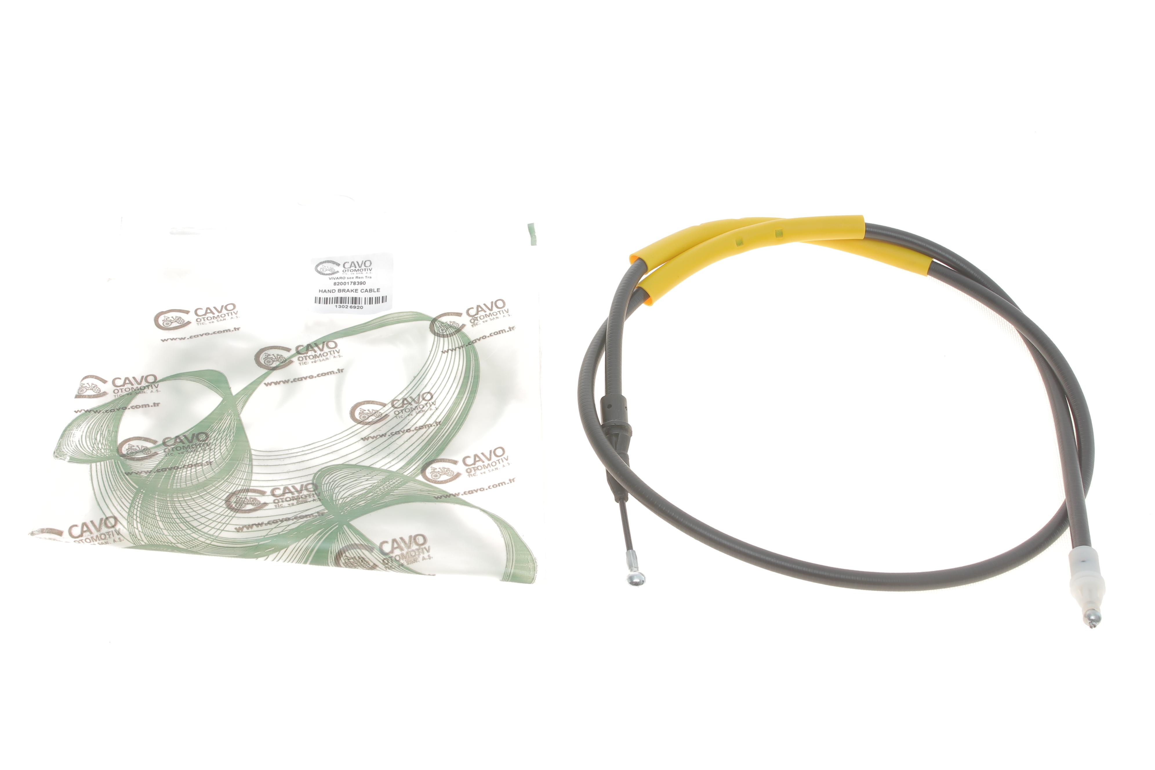 Трос ручника (L) Renault Trafic/Opel Vivaro/Nissan Primastar 01-02 (1603/1465 мм)