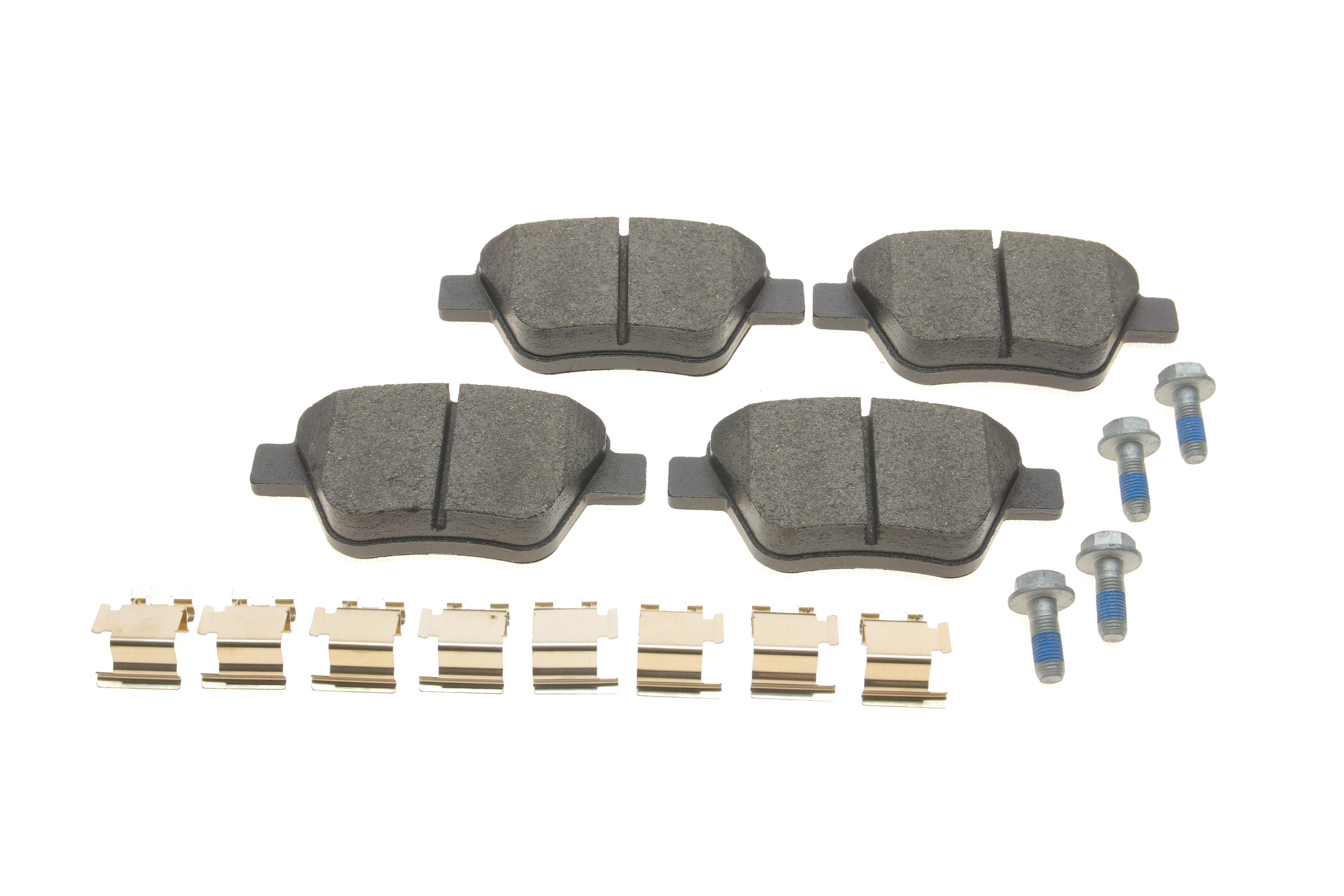 Колодки гальмівні (задні) VW Caddy III/Golf VI/VII/Touran 10- (Bosch) (з аксесуарами)