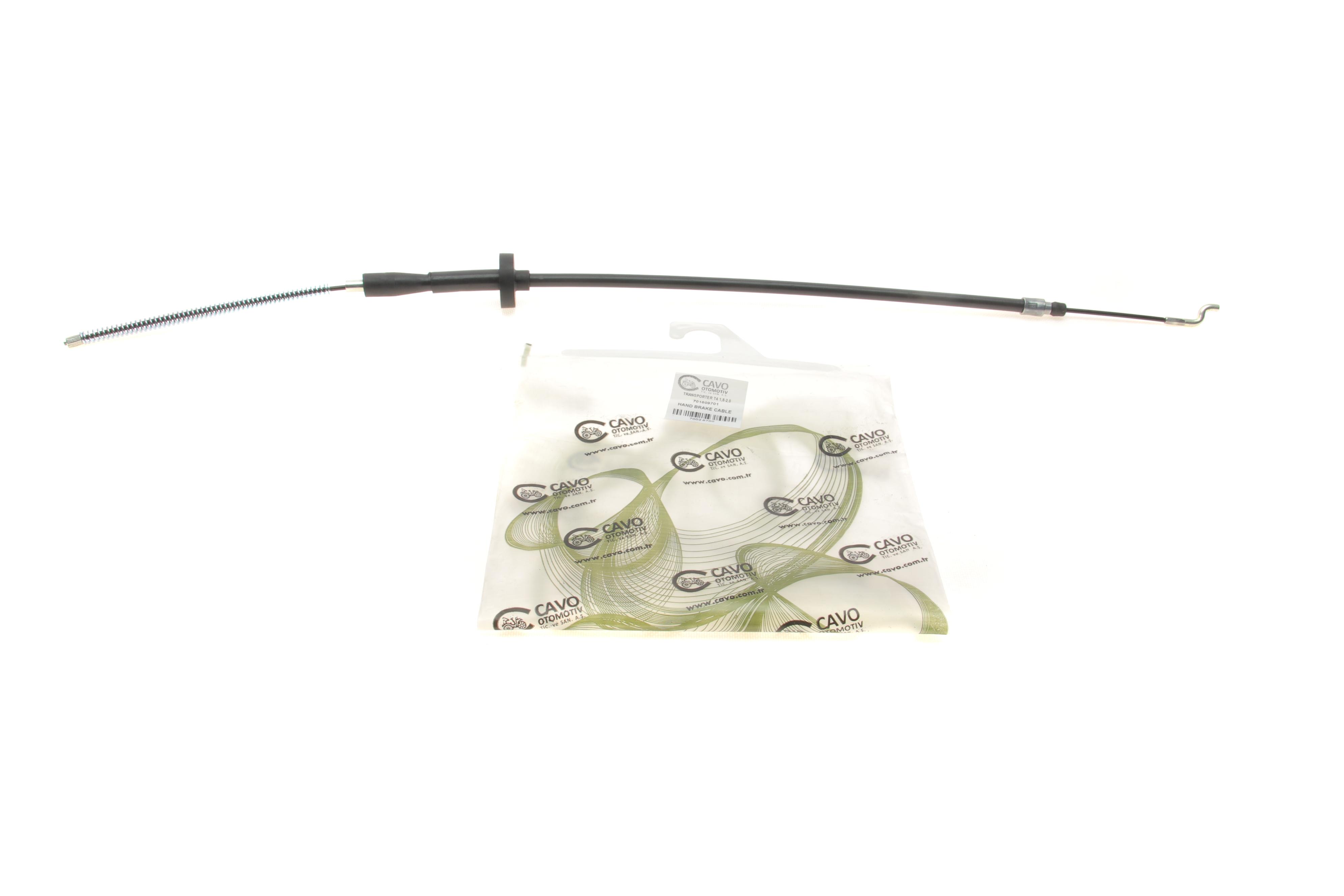 Трос ручника (задній) VW T4 (барабанні гальма) (844/506mm)