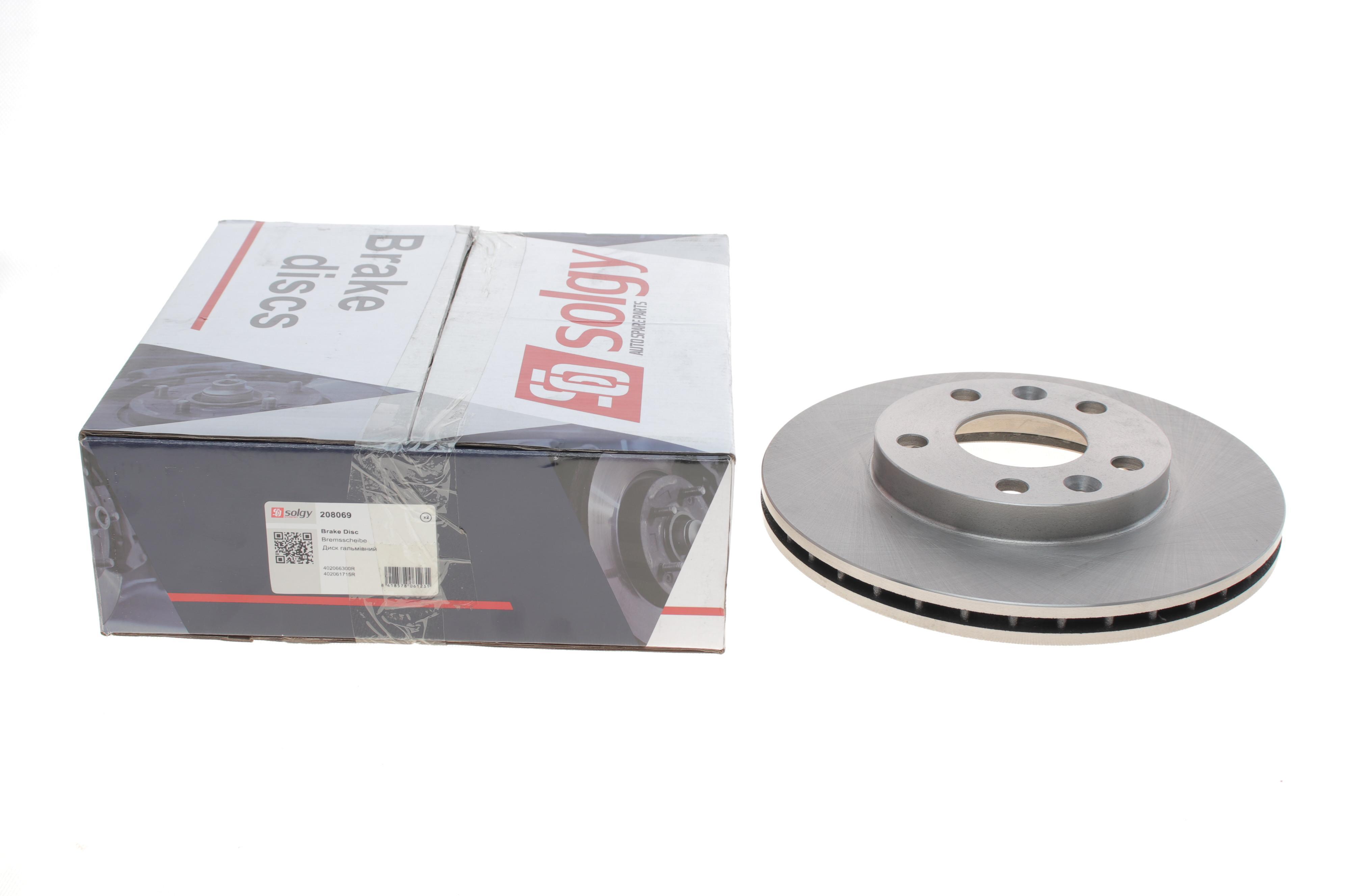 Диск гальмівний (передній) Dacia Duster 10-/Renault Megane IV 15- (269x22.4)