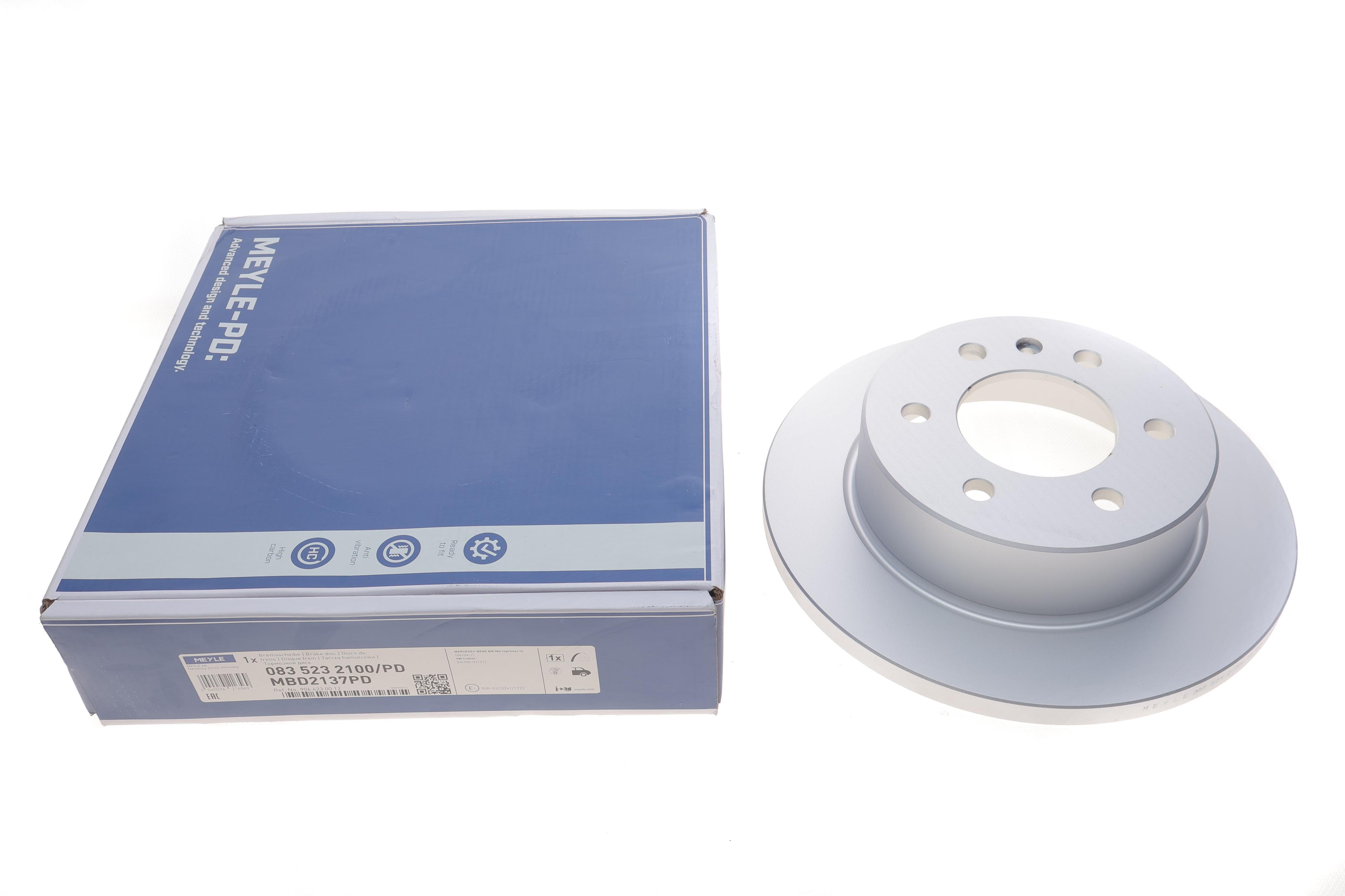 Диск гальмівний (задній) MB Sprinter 208-319 06- (298x16)