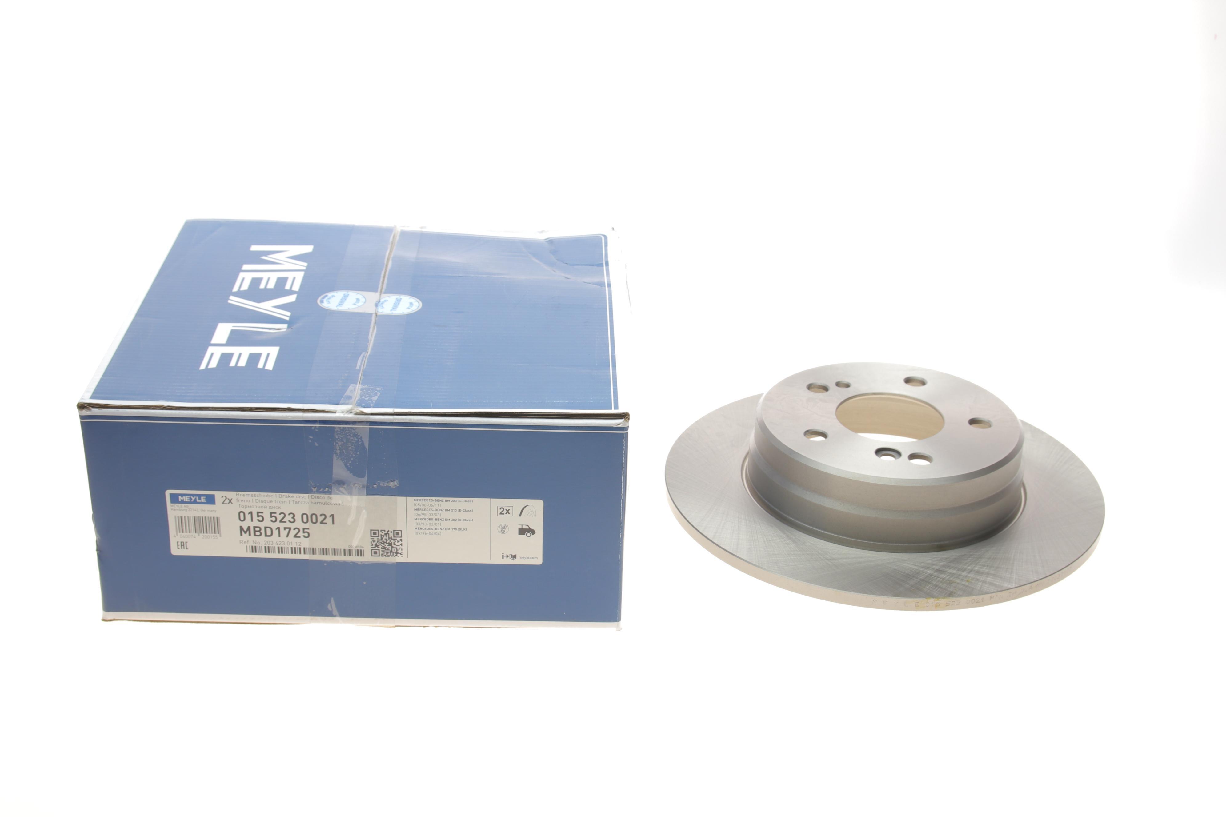 Диск гальмівний (задній) MB C-class (W202/W203/CL203/S202)/E (W124/W210/S124) -07 (278x9)