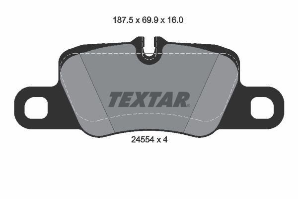 Колодки гальмівні (задні) Porsche Panamera 09- (Brembo)