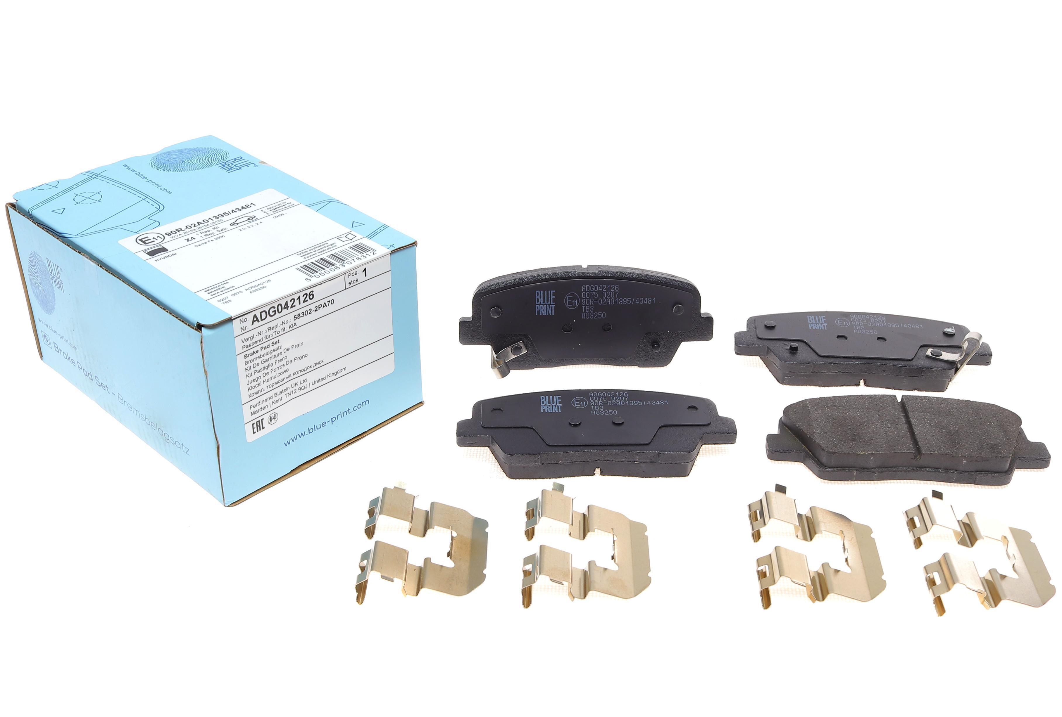 Колодки гальмівні (задні) Hyundai Santa Fe II 2.0-3.5 06-13/Kia Sorento II 2.0-3.5 09-