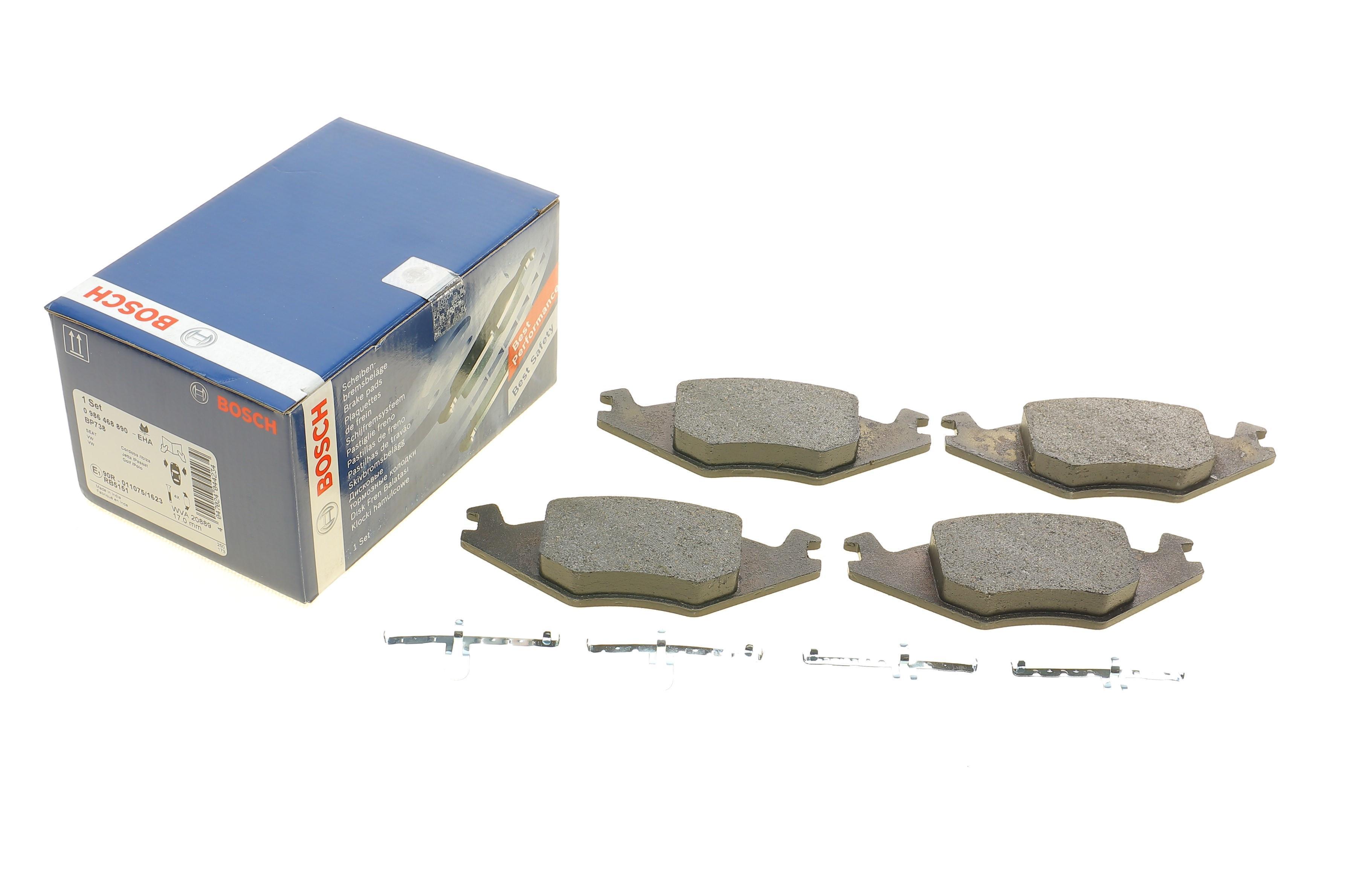 Колодки гальмівні (передні) Seat Cordoba/Ibiza 94-02/VW Golf/Jetta/Polo 81-94