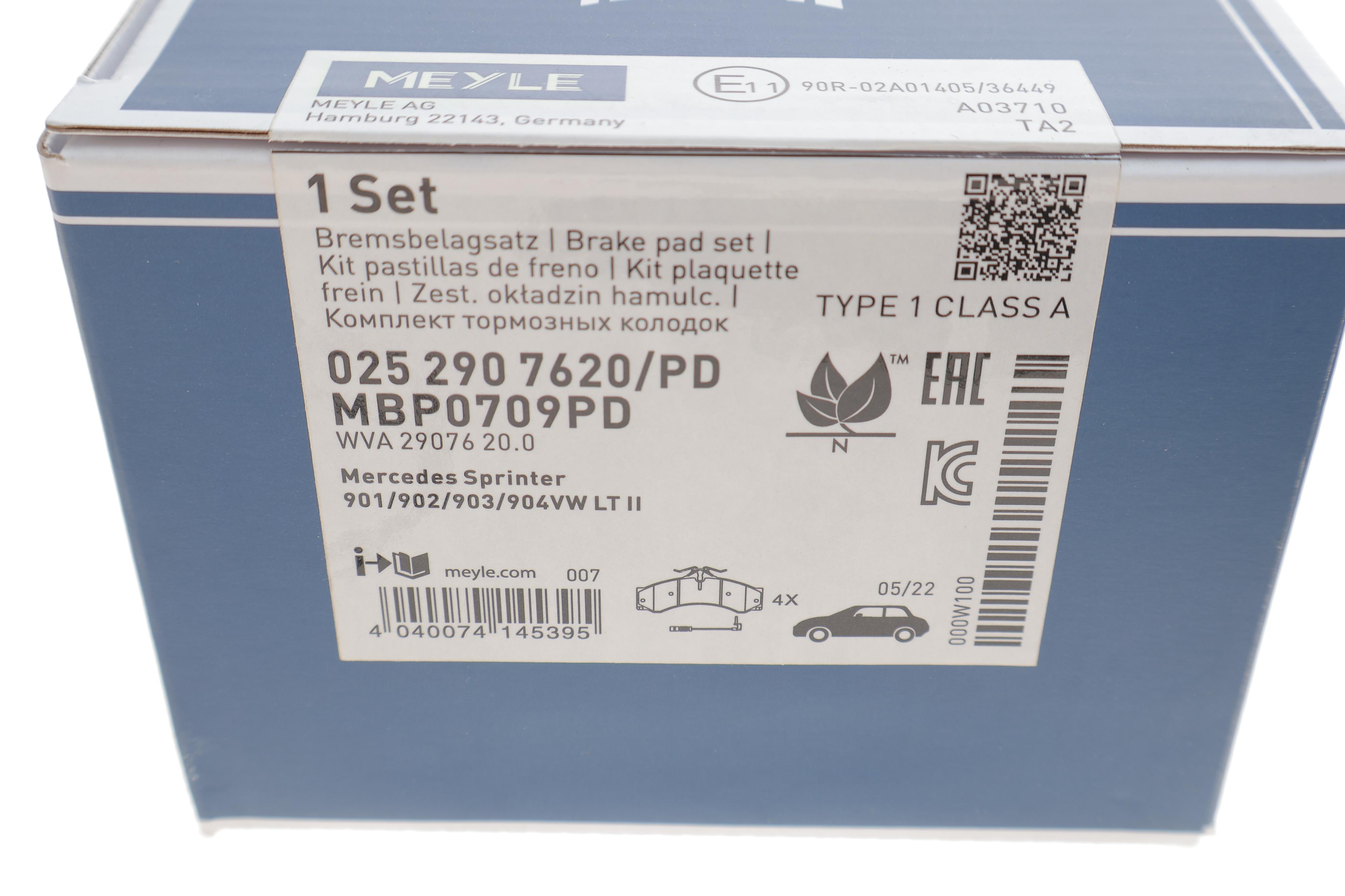 Колодки гальмівні (передні/задні) MB Sprinter 408-416/VW LT 46 96- (Platinum)