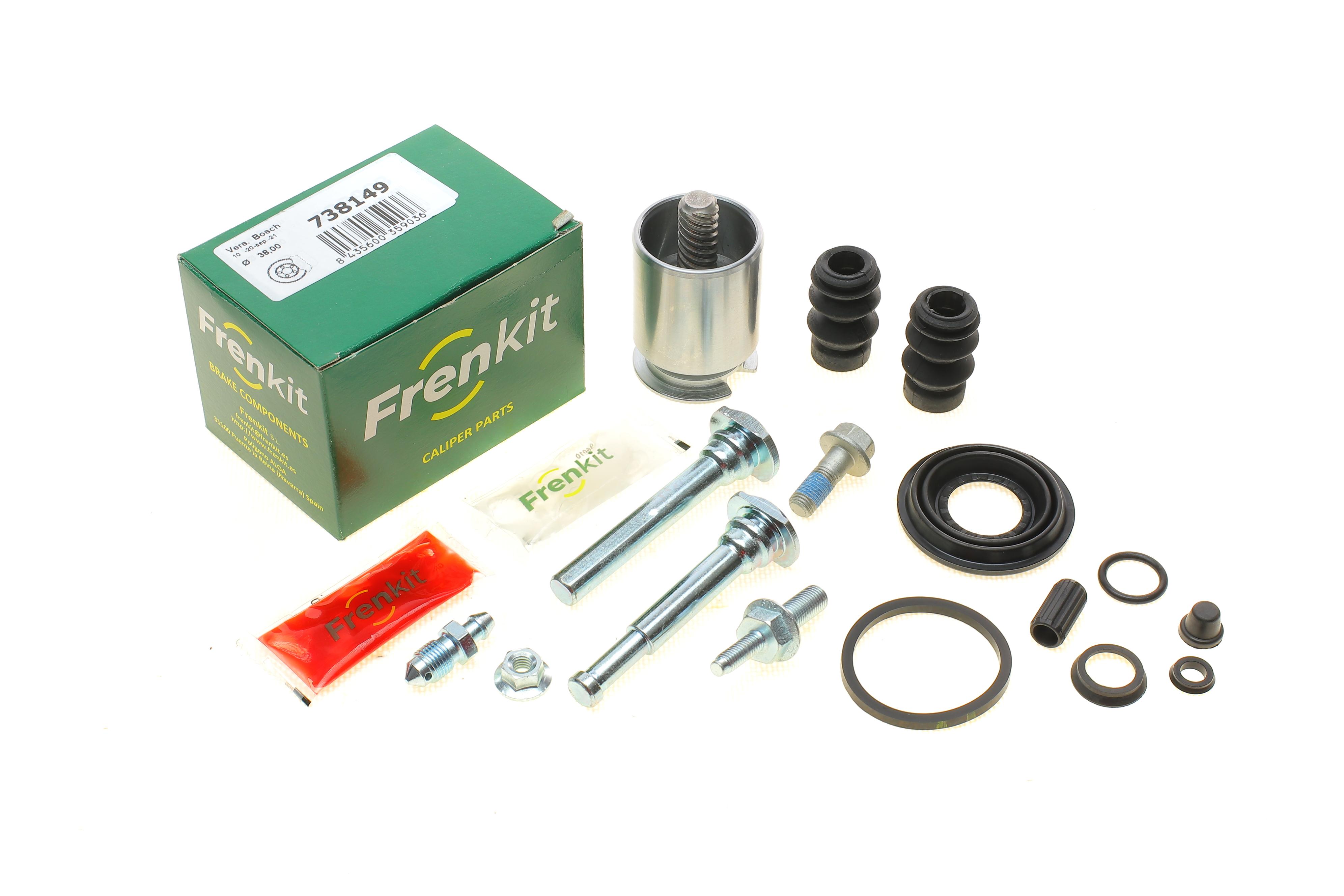 Ремкомплект супорта (заднього) (L) Citroen C4/Toyota Avensis 06- (d=38mm) (+поршень/направляюча)