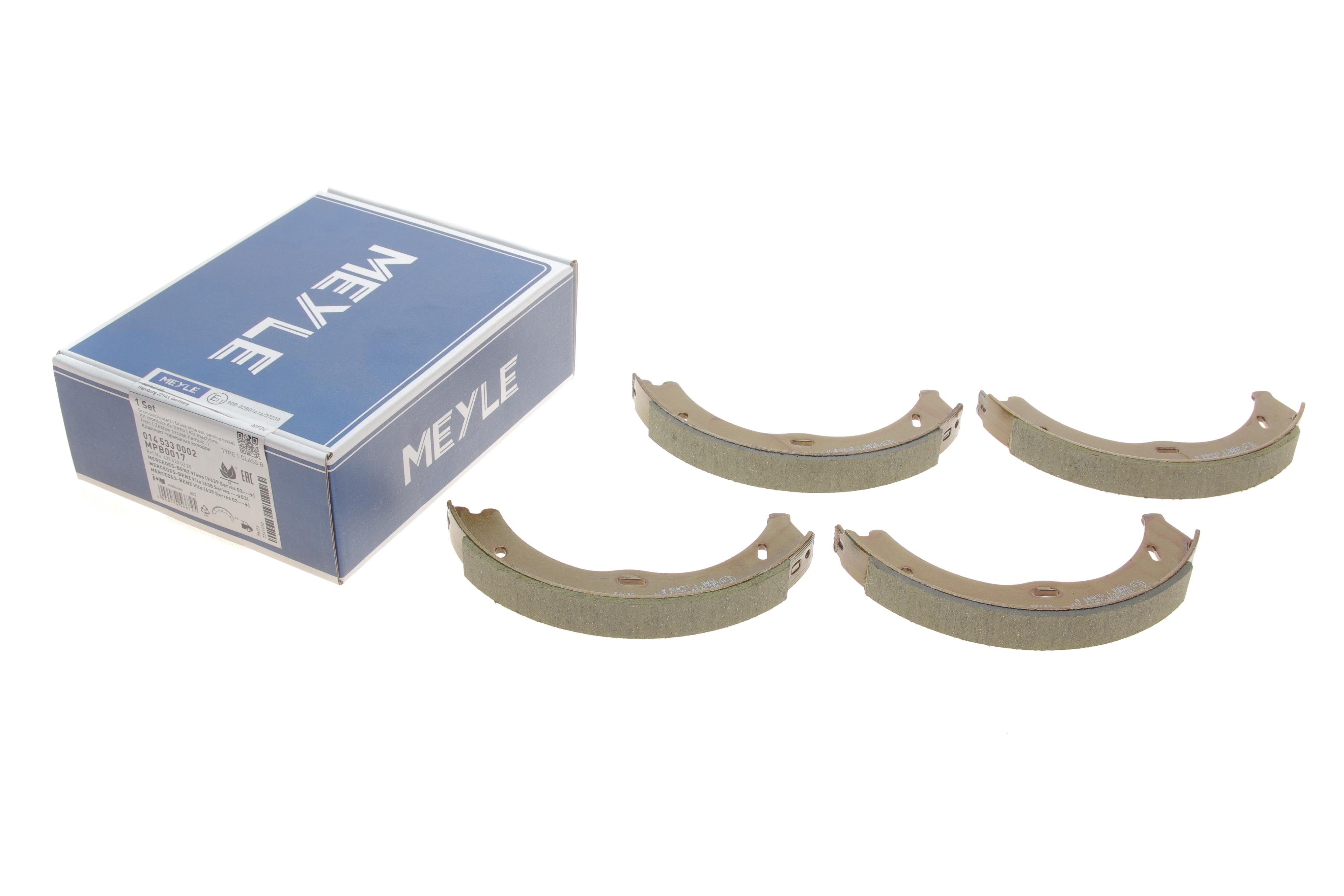 Колодки ручника MB Vito (W639) 03- (186x20)