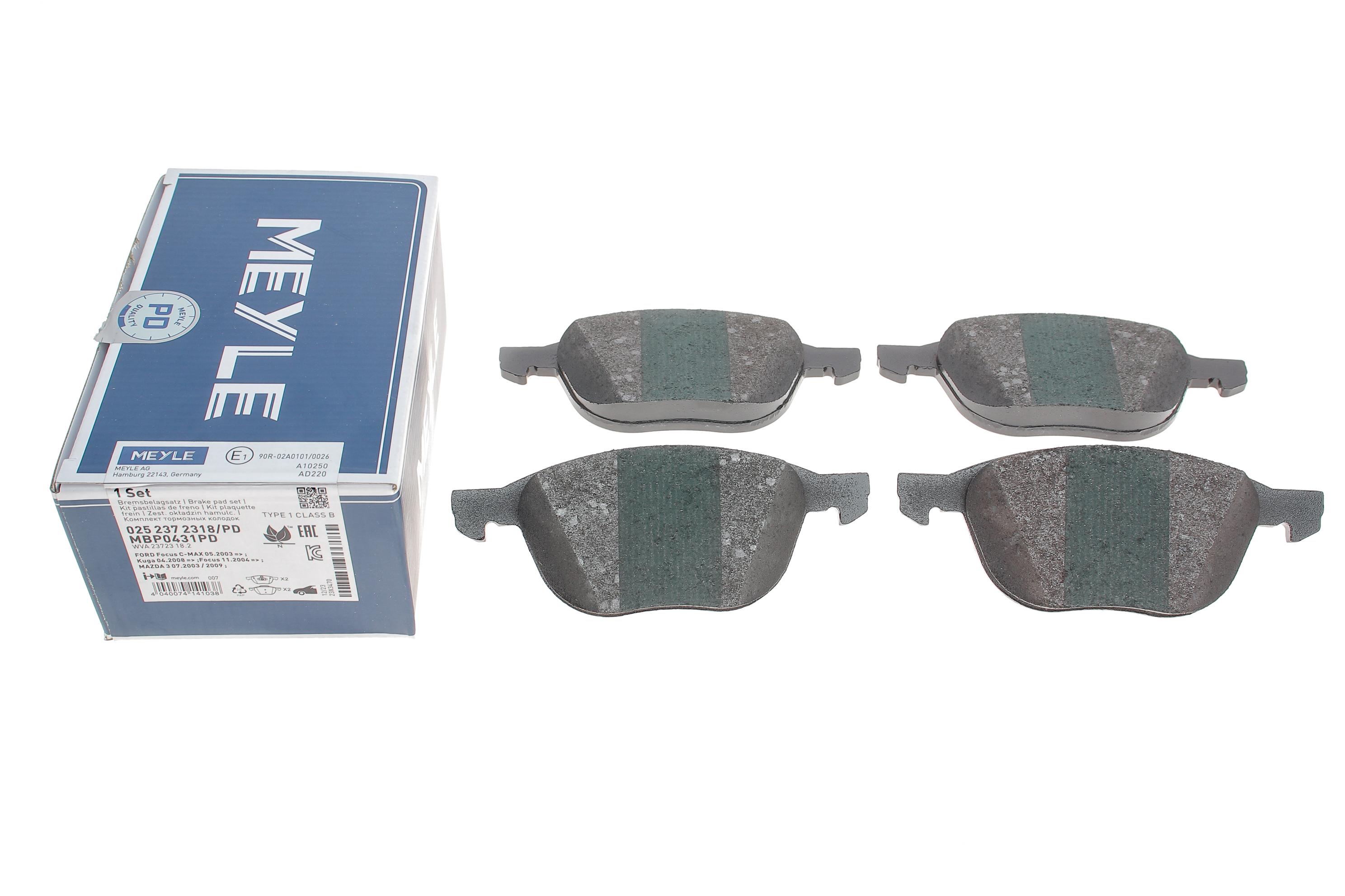 Колодки гальмівні (передні) Ford Focus/Mazda 3/5 03-