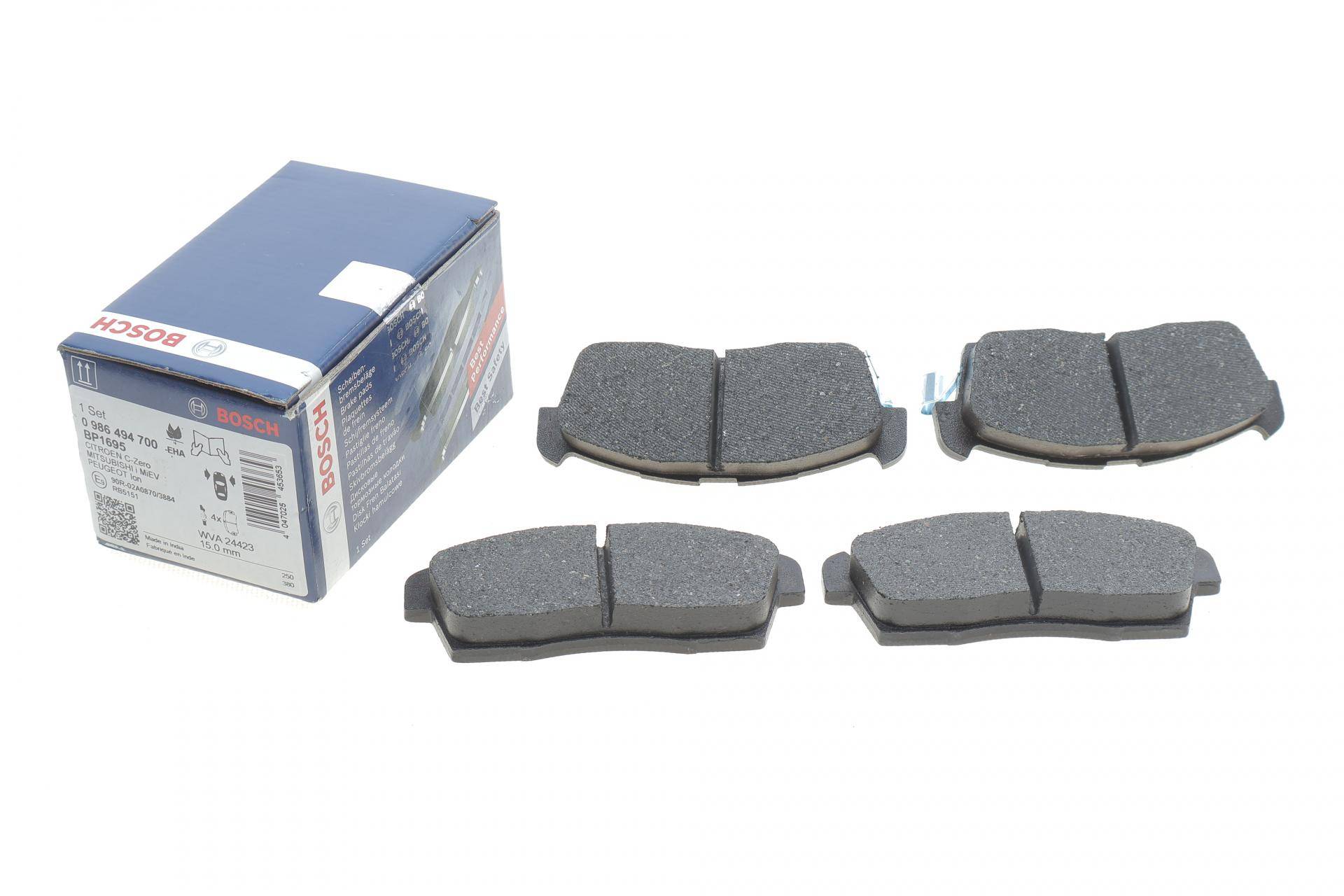 Колодки гальмівні (передні) Citroen C-Zero/Peugeot ION 10-