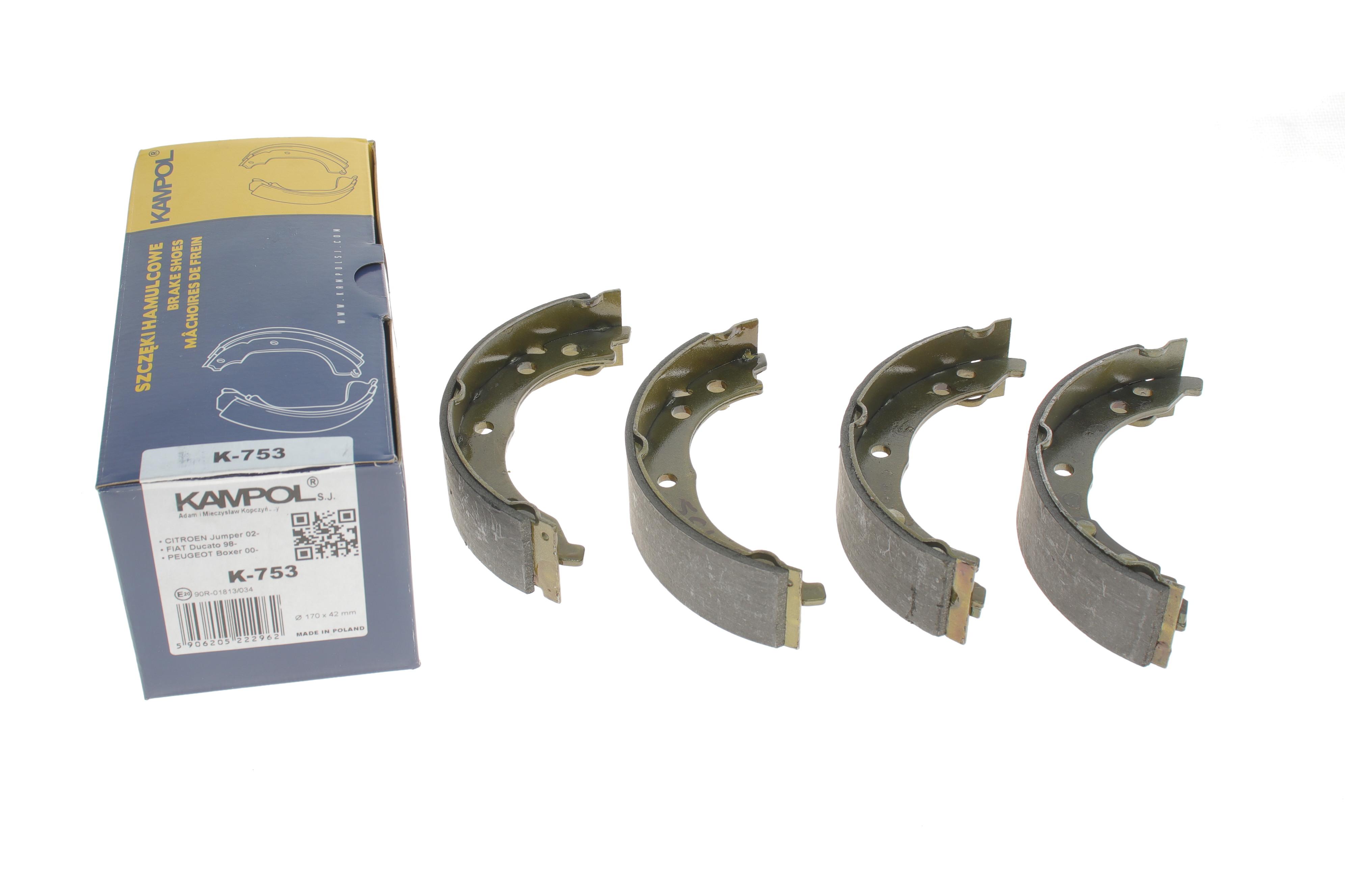 Колодки ручника Fiat Ducato/Peugeot Boxer 02- (170x42)