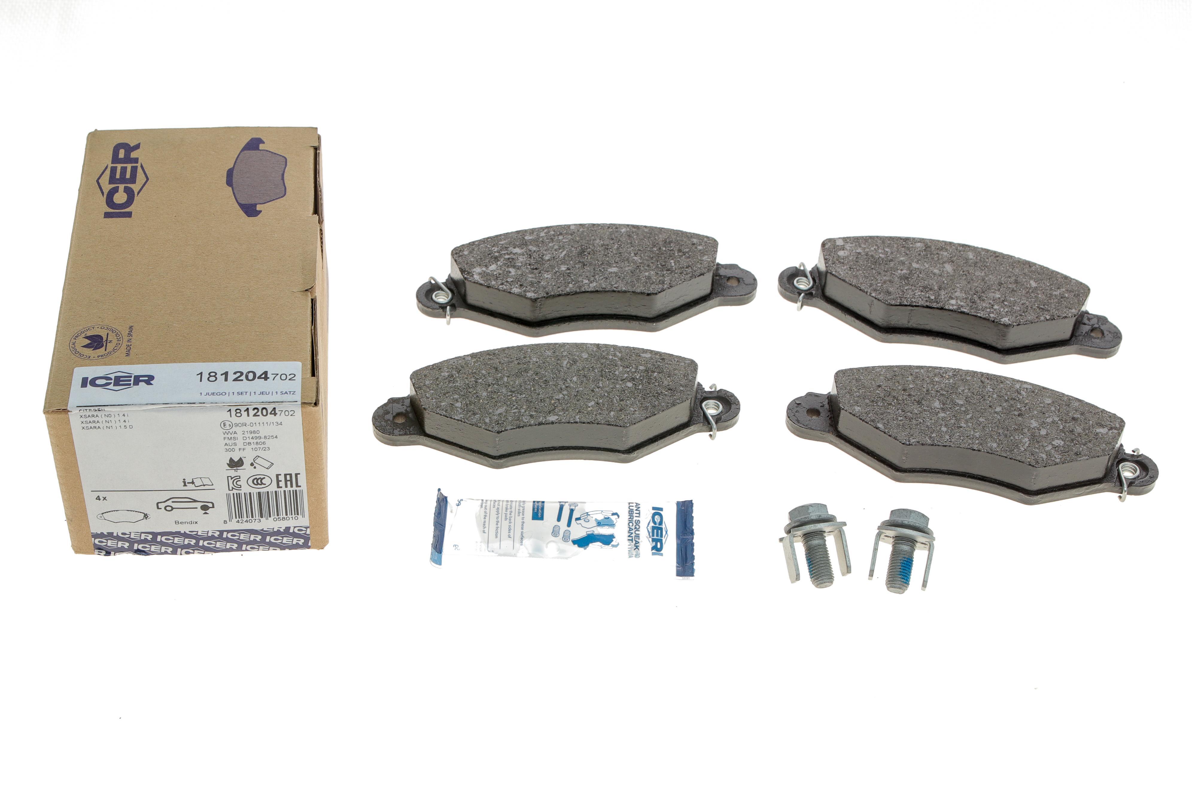 Колодки гальмівні (передні) Citroen Xsara 97-05