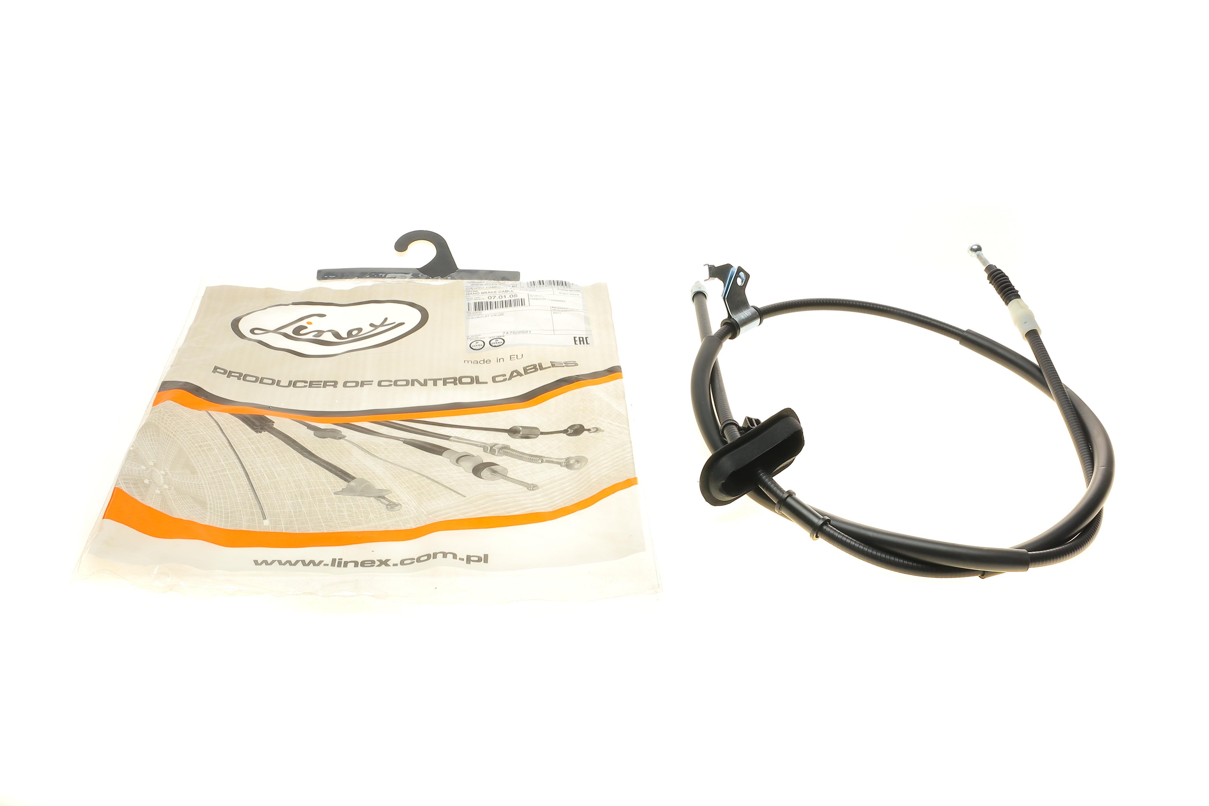 Трос ручника (R) Chevrolet Cruze 09- (1805/1685 мм)