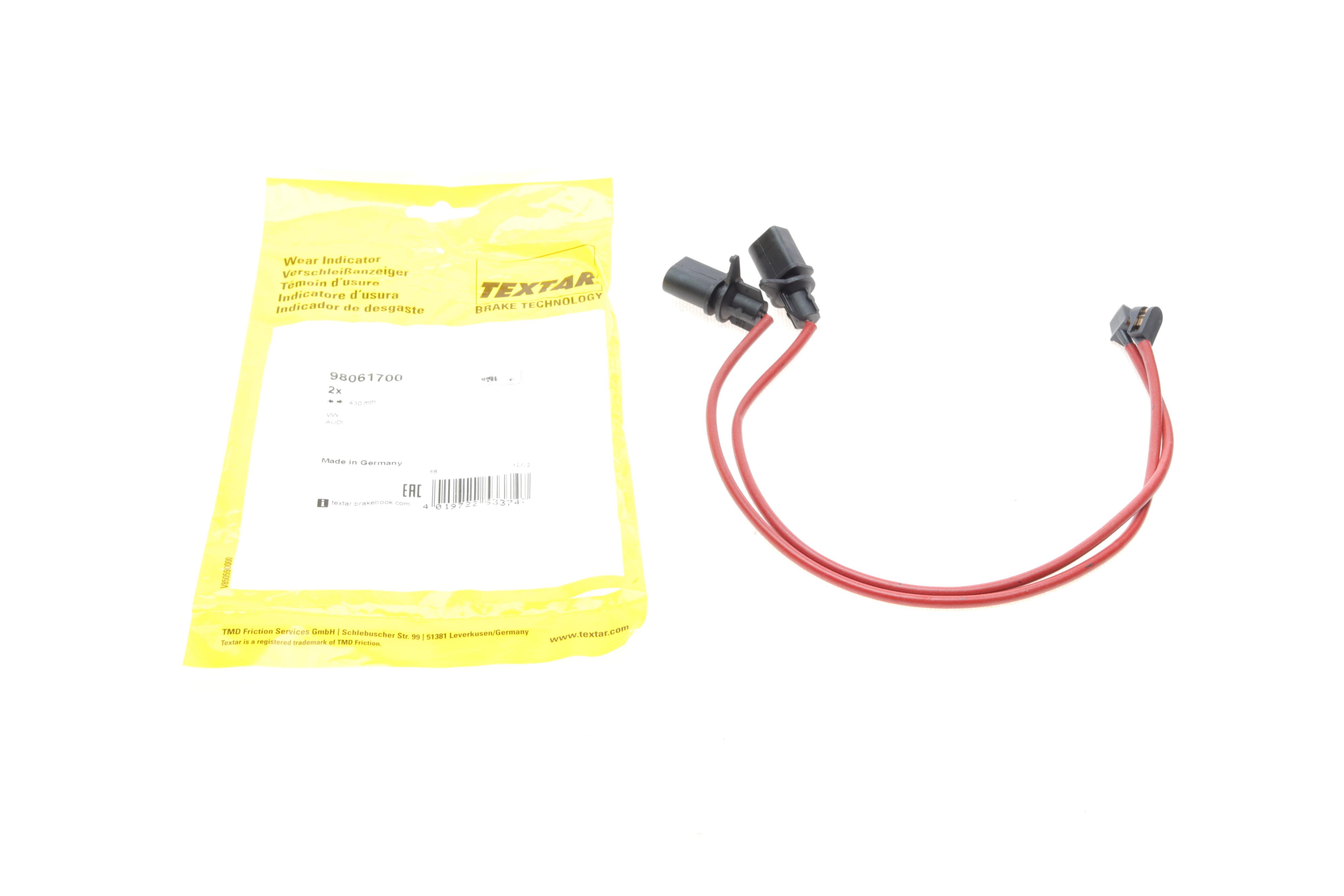 Датчик зносу гальмівних колодок (передніх) Audi Q8/Q7/VW Touareg 18- (L=430mm) (к-кт 2шт)