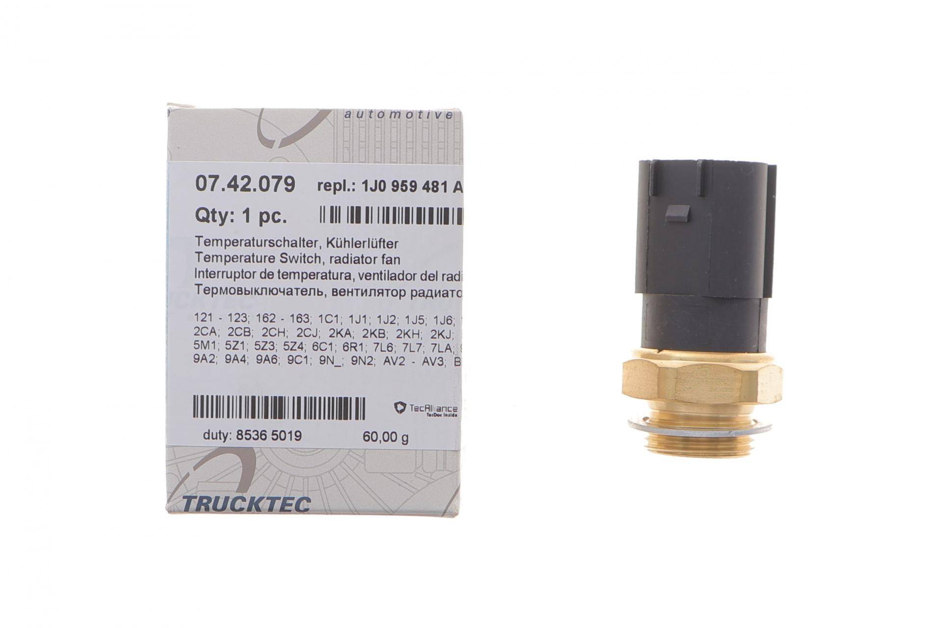 Датчик увімкнення вентилятора VW Caddy III 1.4-2.0SDI 04-15 (85°C-90°C)