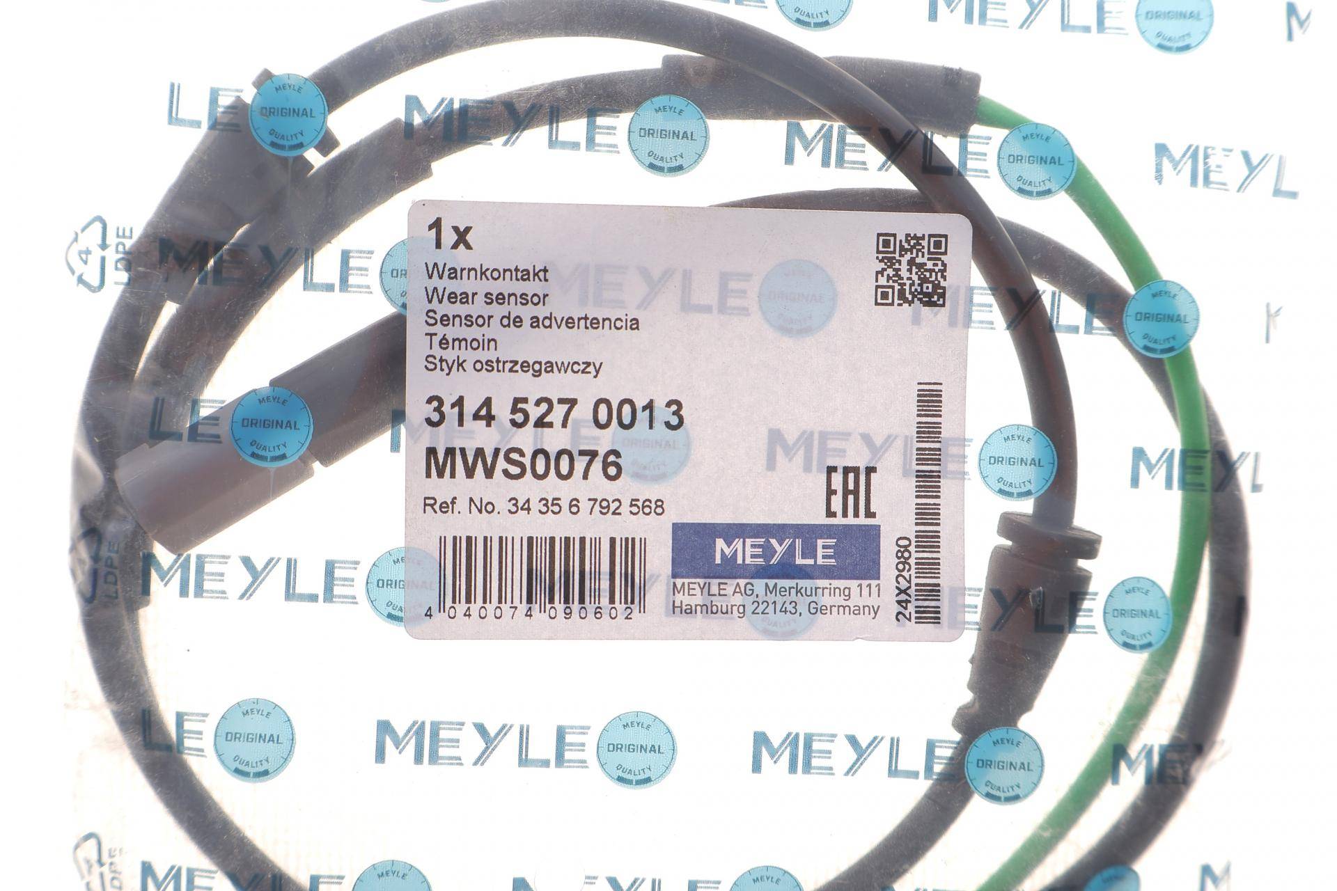 Датчик зносу гальмівних колодок (передніх) BMW X5 (E70) 08-14