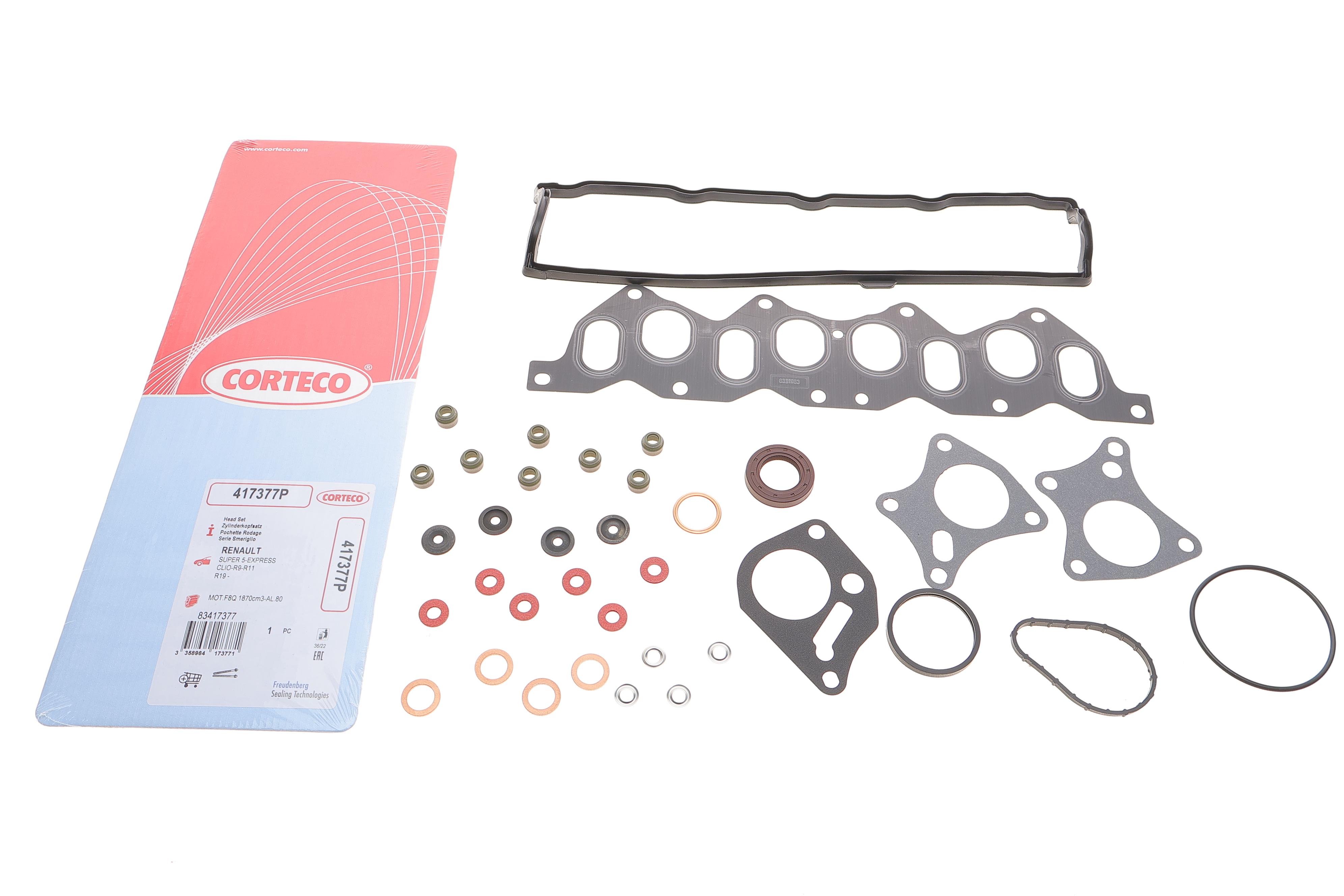 Комплект прокладок (верхній) Renault Kangoo 1.9/1.9D 97- (без прокладки ГБЦ)