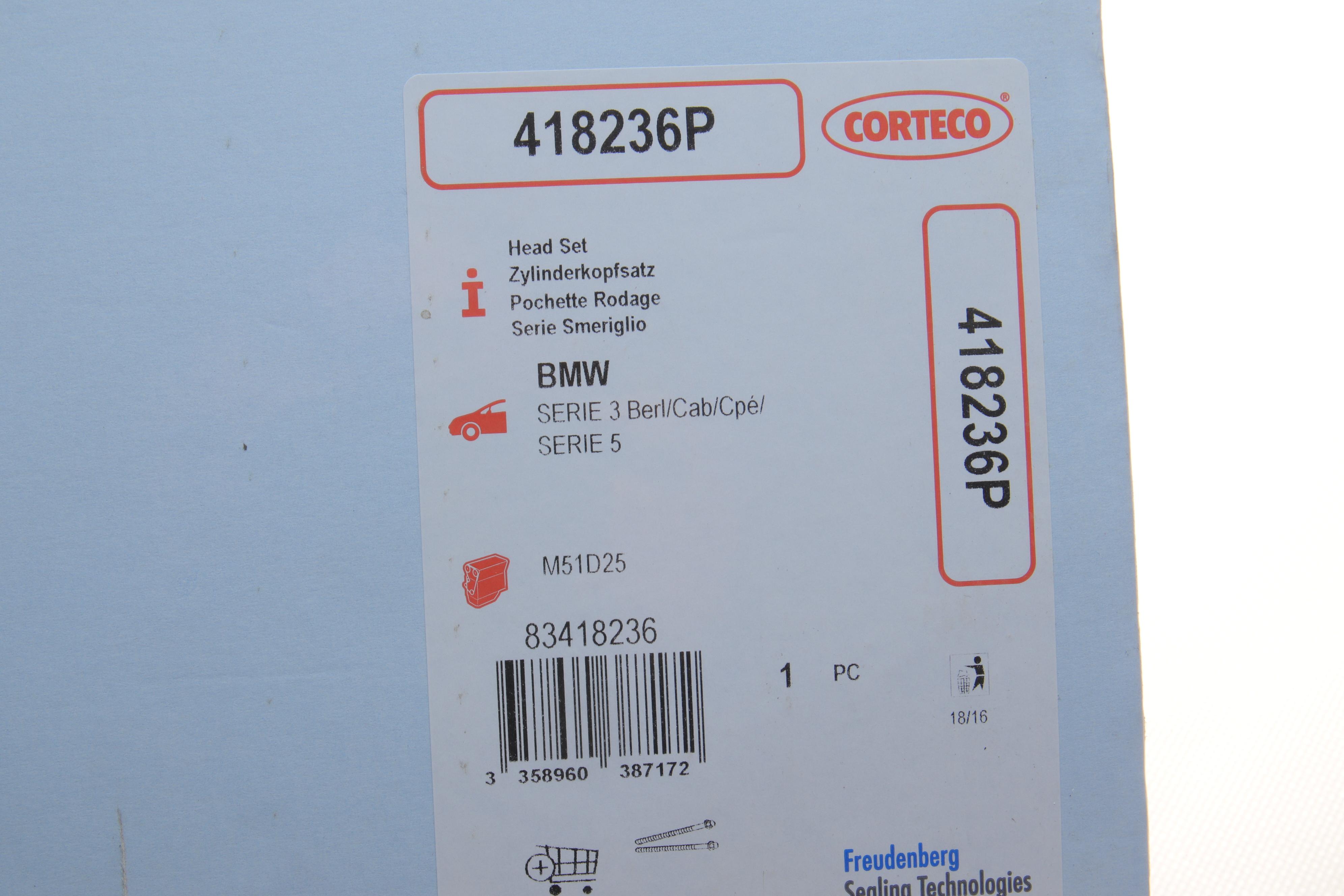 Комплект прокладок (верхній) BMW 3 (E36)/5 (E39)/7 (E38) 91-03 M51 D25