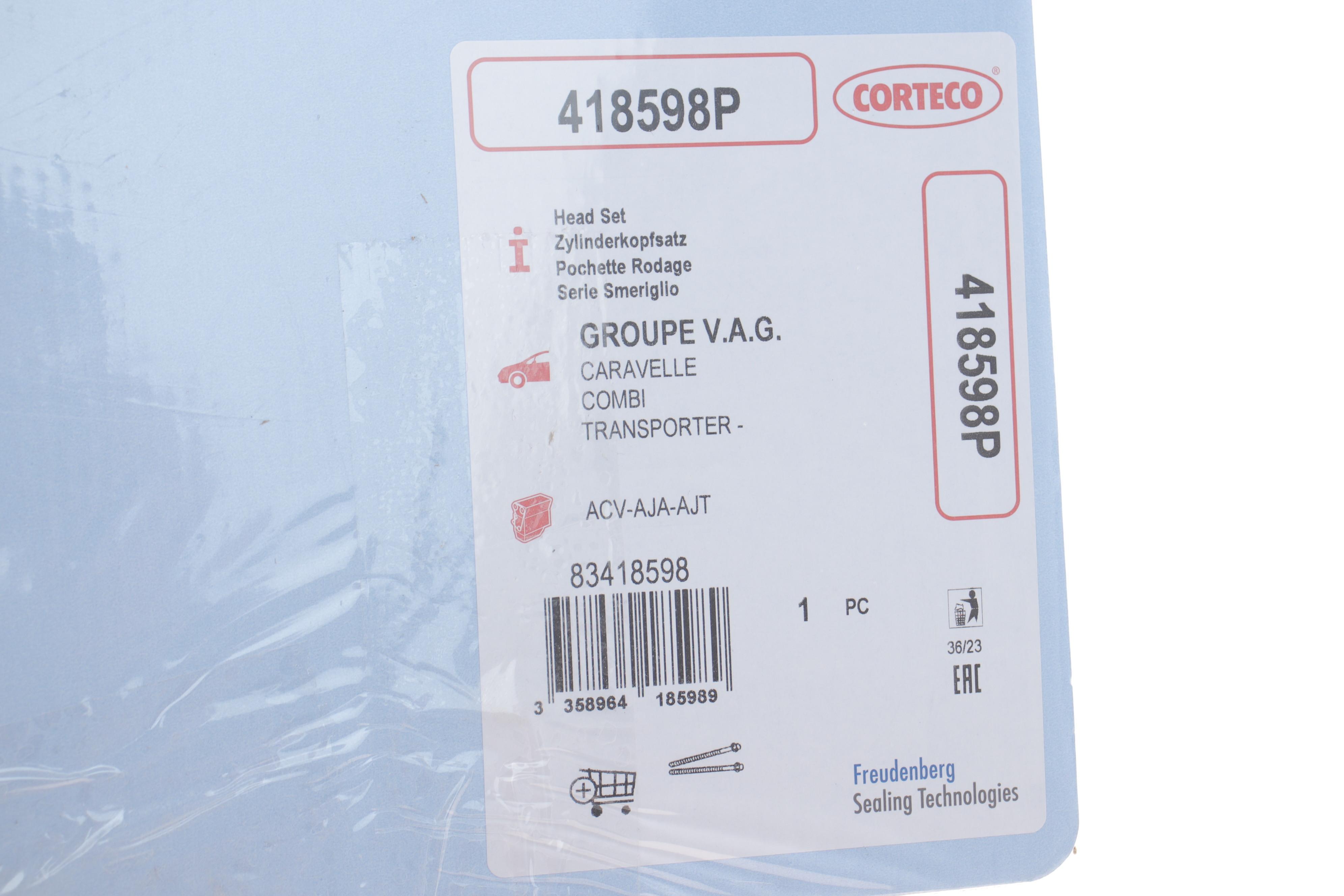 Комплект прокладок (верхній) VW T4 2.4D 90-03 (без прокладки ГБЦ)