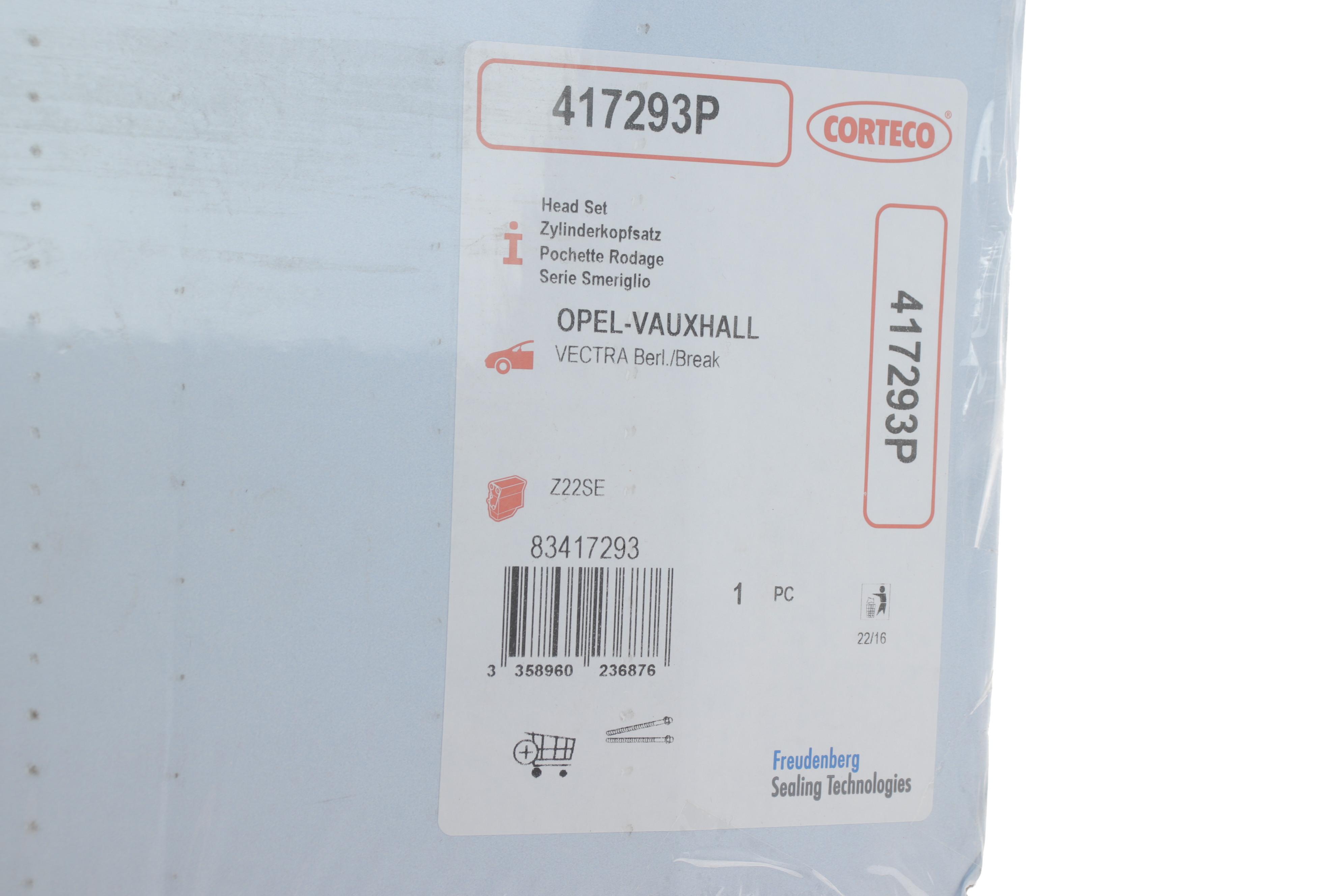 Комплект прокладок (верхній) Opel Astra/Vectra 2.2 16V 00-