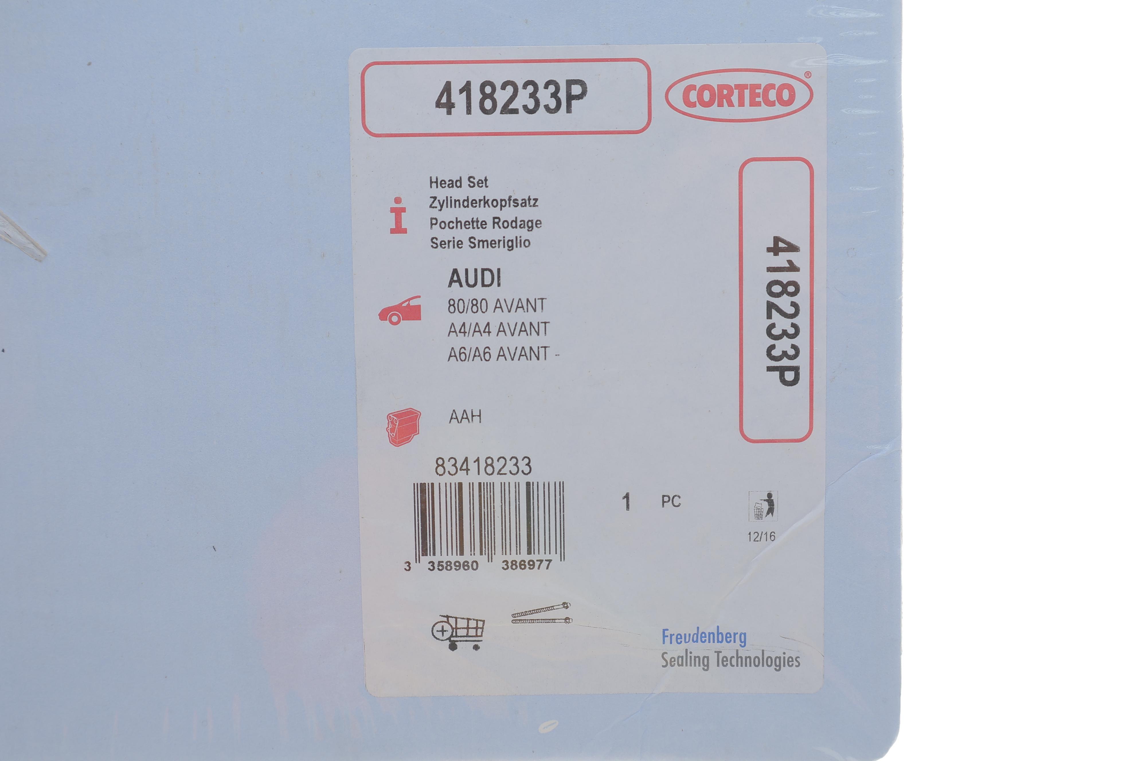 Комплект прокладок (верхній) Audi A6/100/80 2.6/2.8 91-97