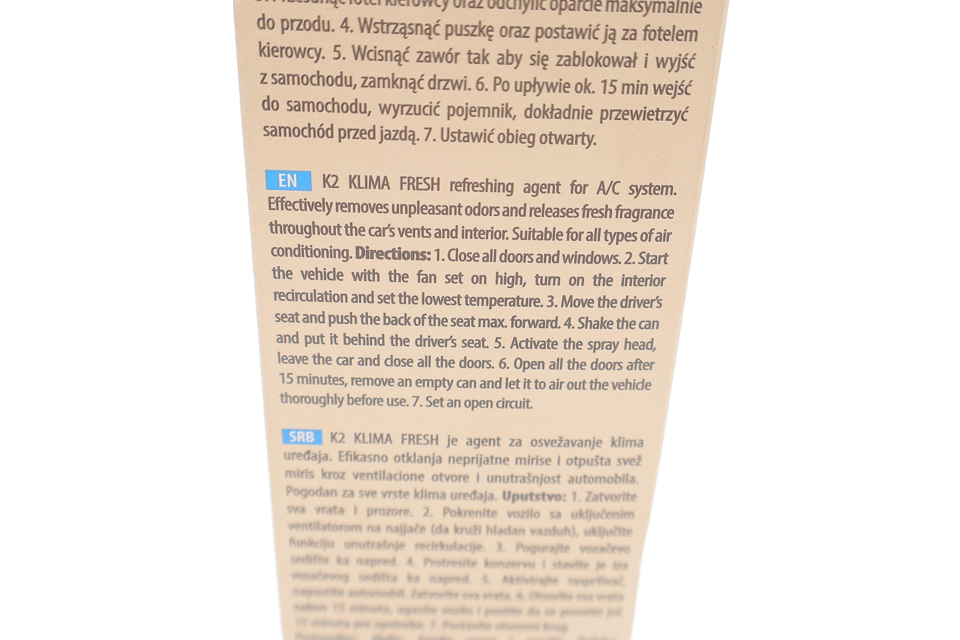 Засіб для очищення кондиціонера (150мл) Klima Fresh