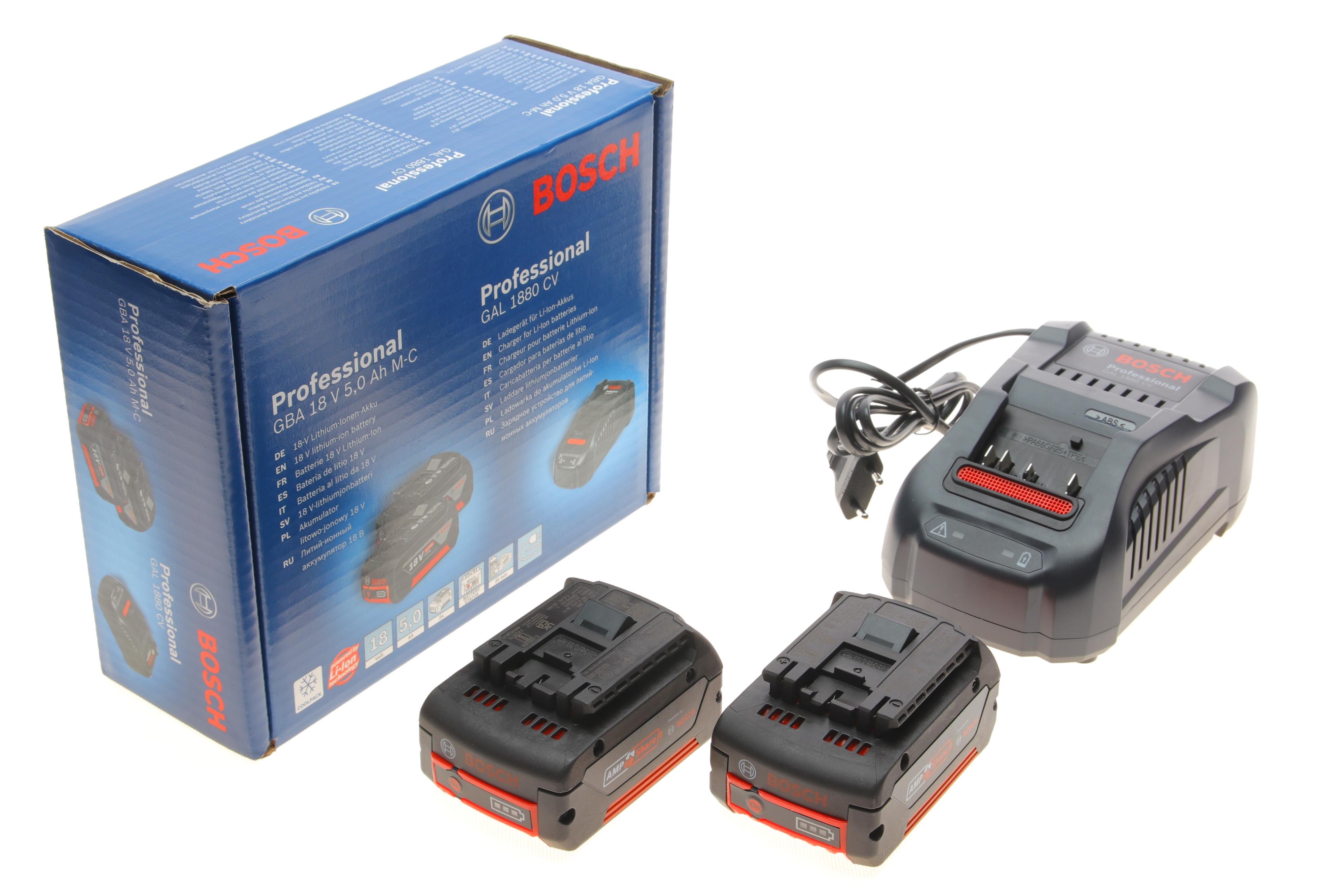 Набір акумуляторів для електроінструменту GBA 18V 5.0Ah + зарядний пристрій GAL 1880 CV