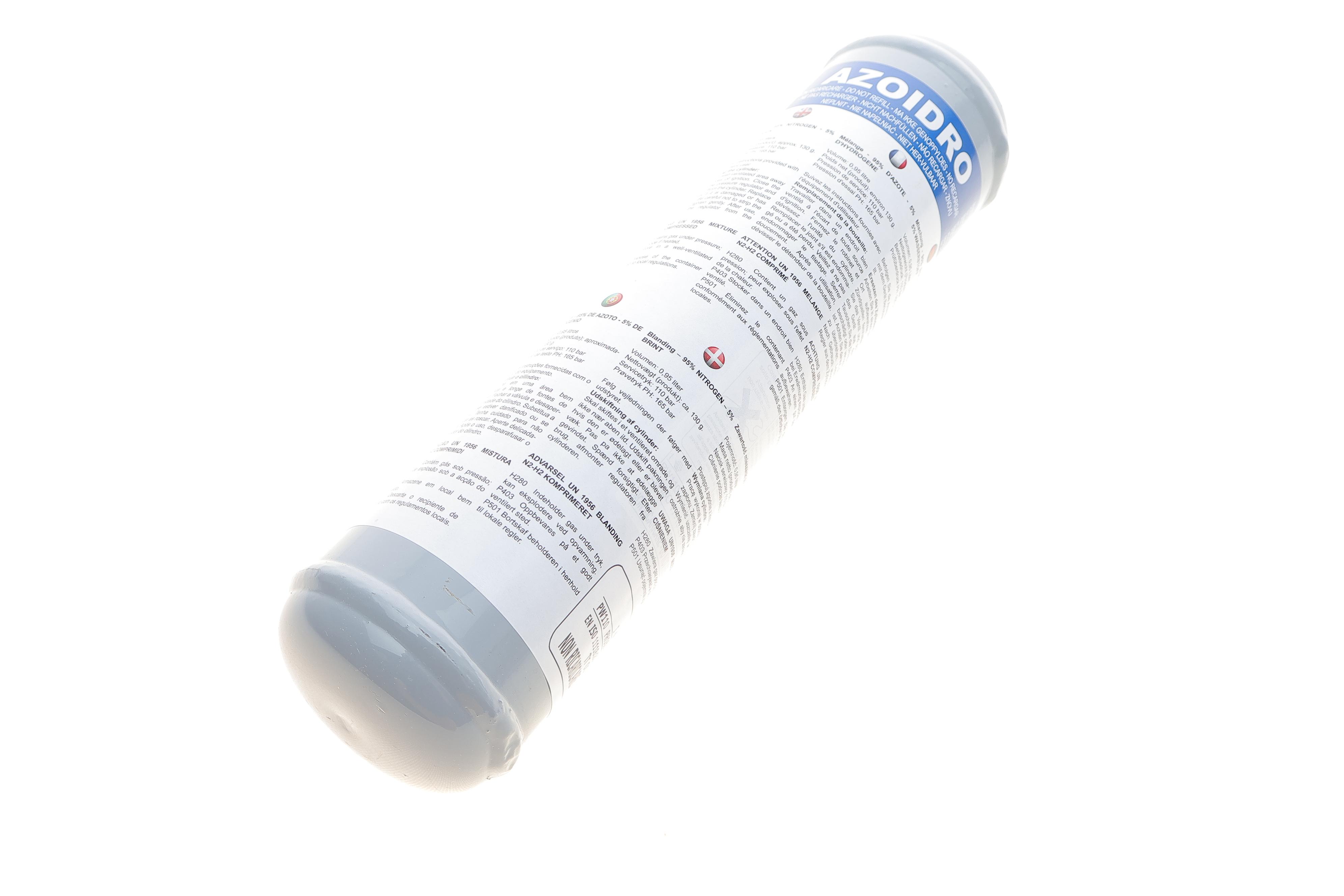 Балон із воднем 1 л (суміш 95% азоту - 5% водню)