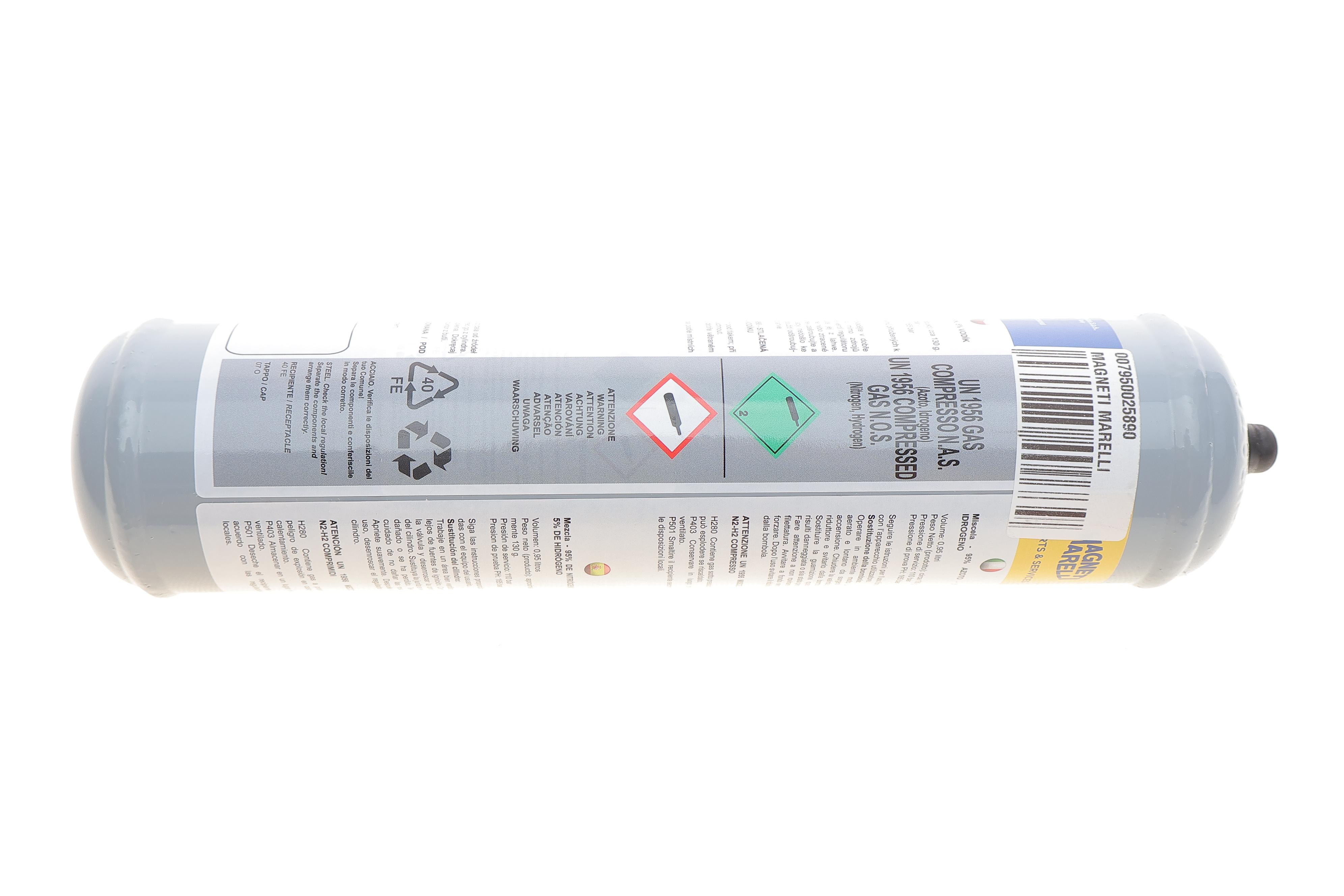 Балон із воднем 1 л (суміш 95% азоту - 5% водню)