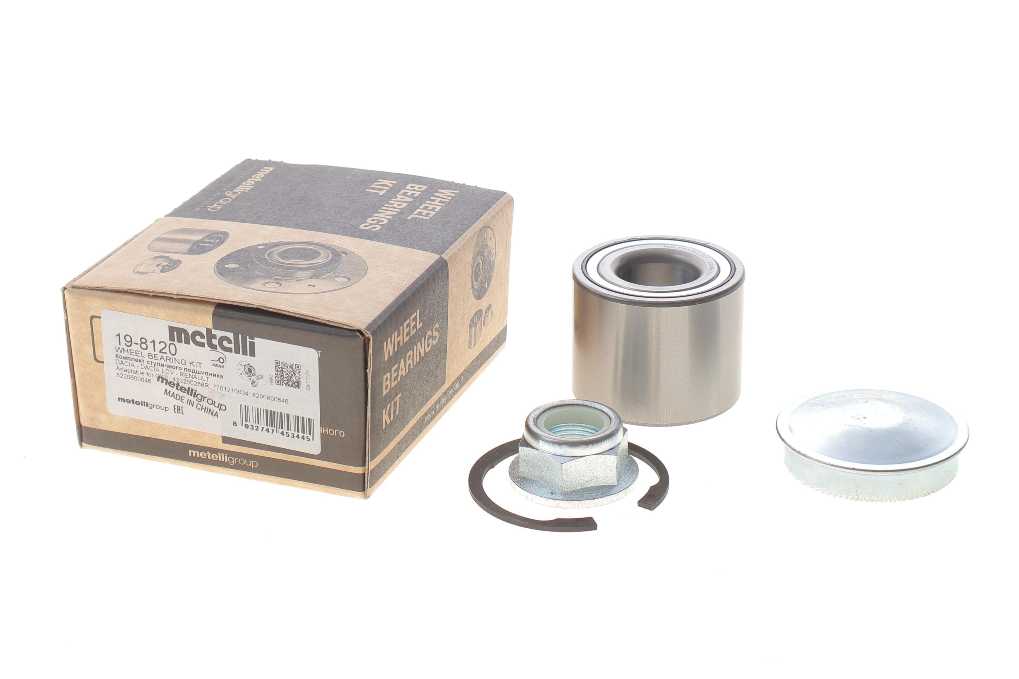 Підшипник маточини (задньої) Renault Clio 12-/Dacia Sandero 08- (25x55x43) (к-кт)