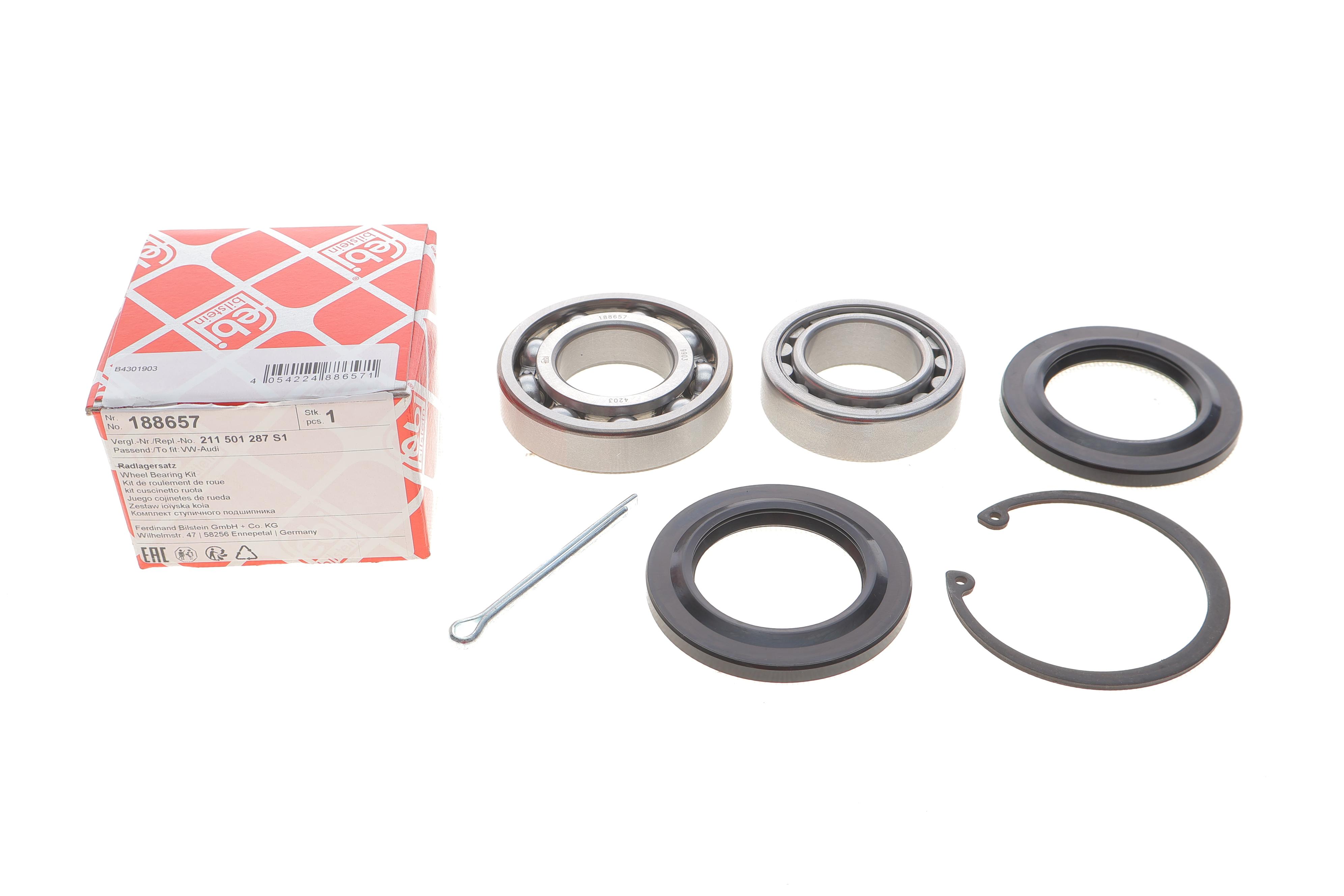 Підшипник маточини (задньої) VW T2/T3 70-92 (35x62x19/35x72x17)(к-кт)