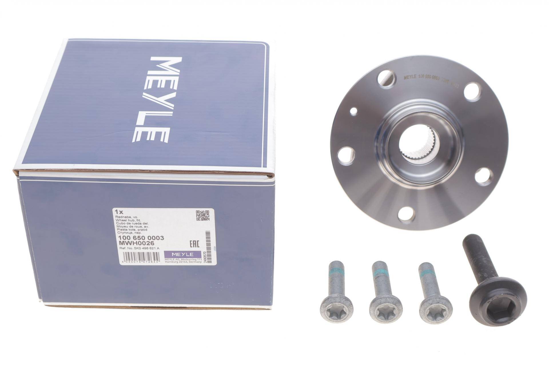 Підшипник маточини (передньої) VW Caddy III 03-15/Golf V/VI 03-14 (+ABS 96z) (3 болти)