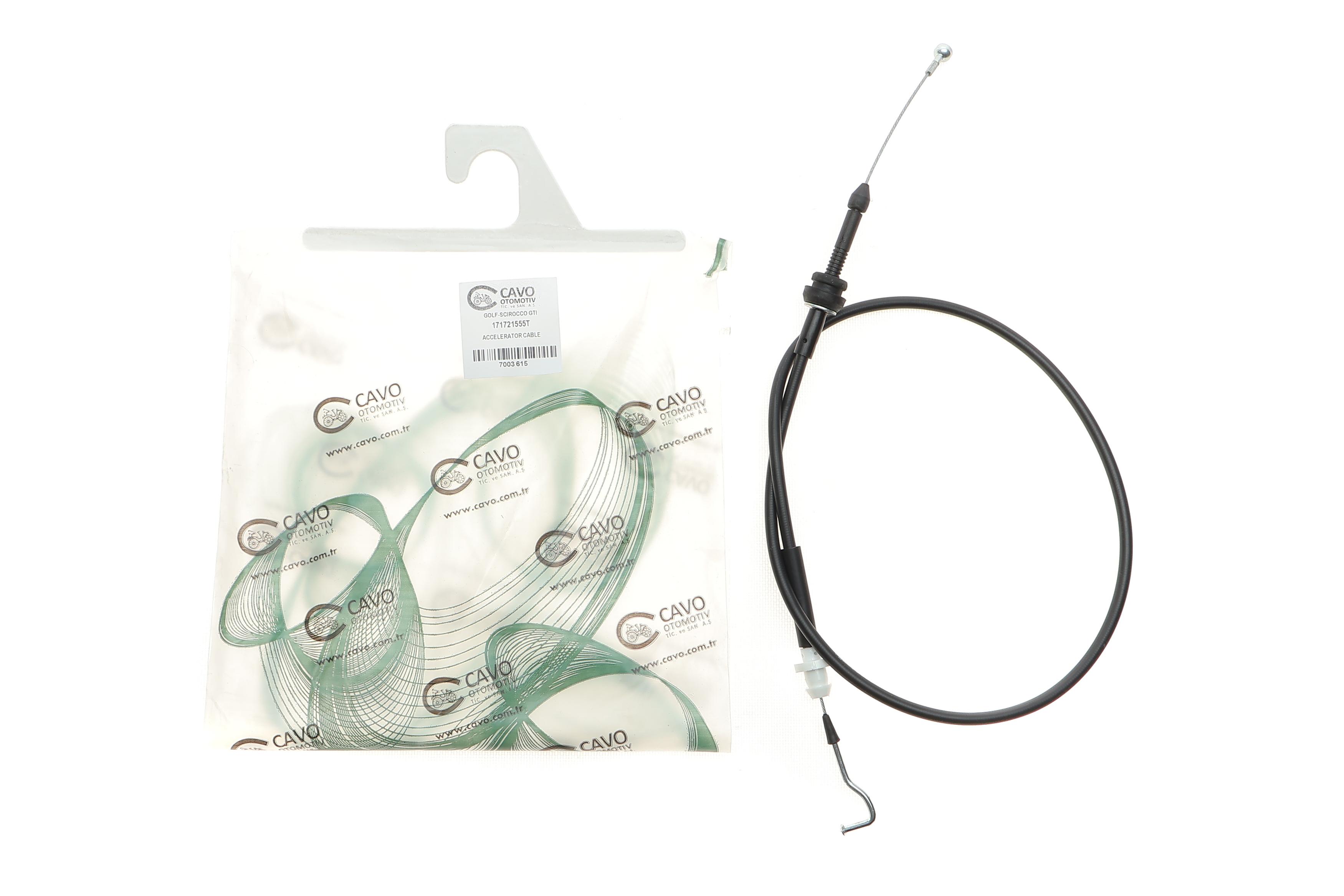 Трос газу VW Golf I/II 77-/Passat 88- (1062/808 мм)