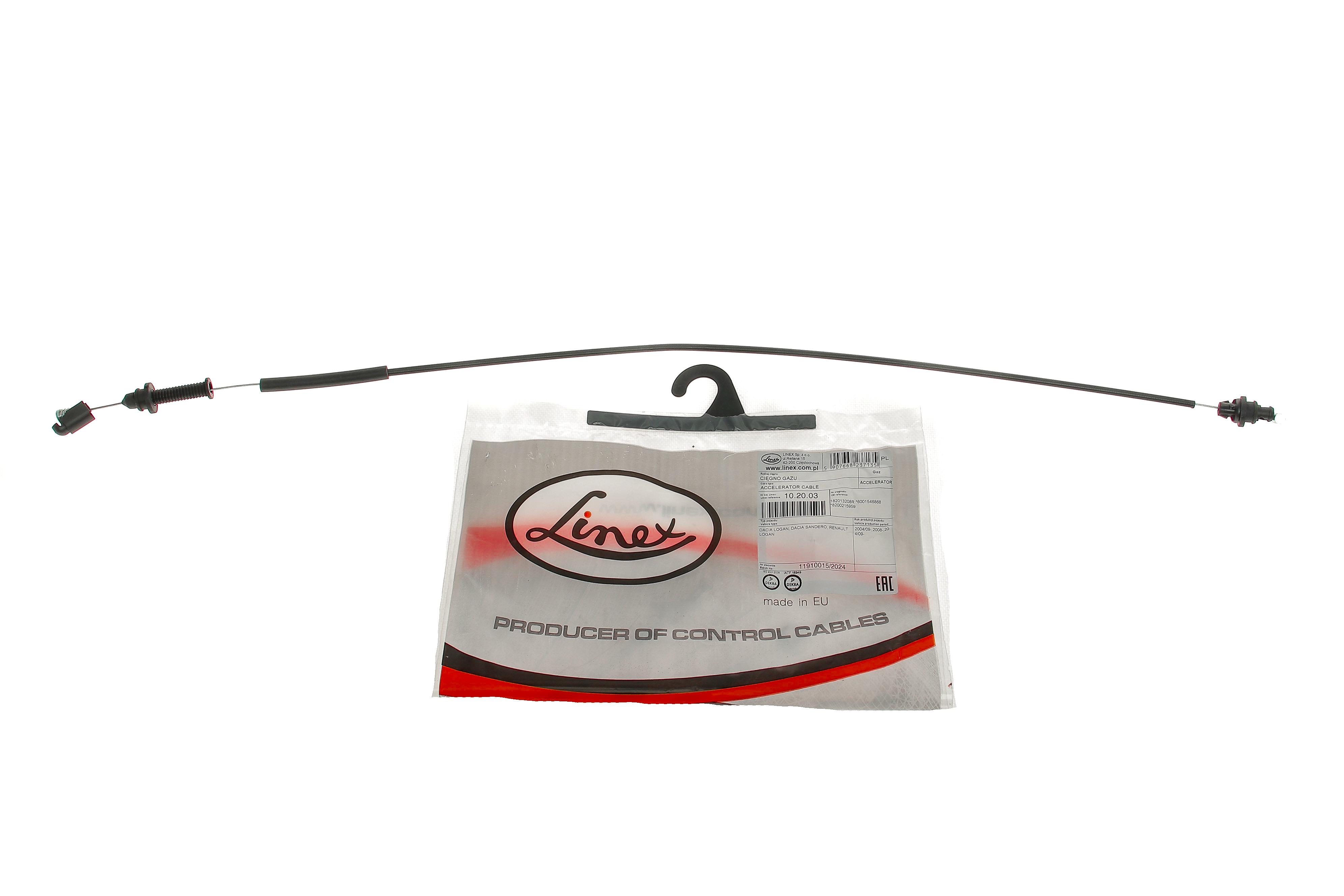 Трос газу Dacia Logan 1.4-1.6 04- (950 мм)