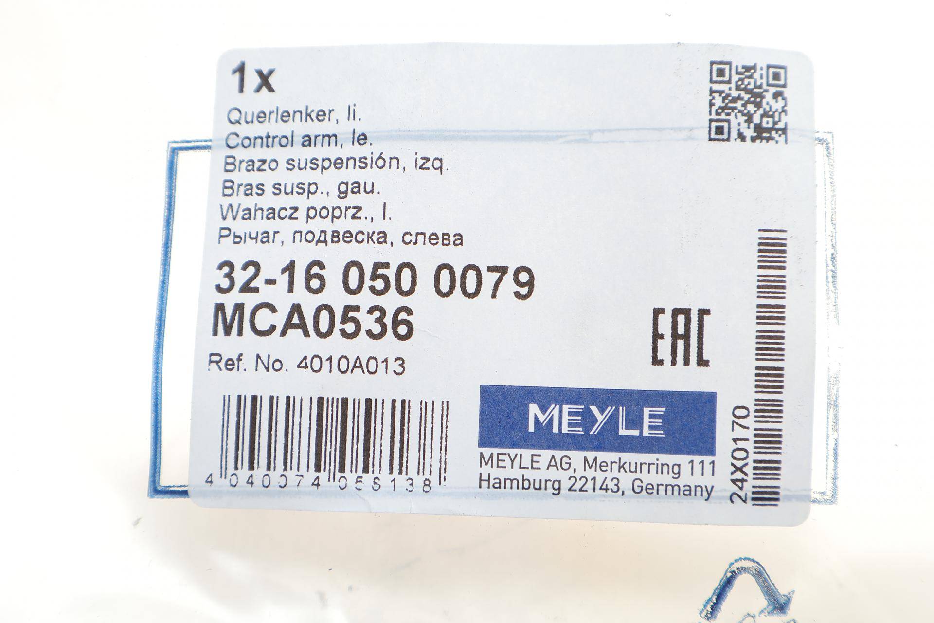 Важіль підвіски (передній/зверху) (L) Mitsubishi L200/Pajero 04-