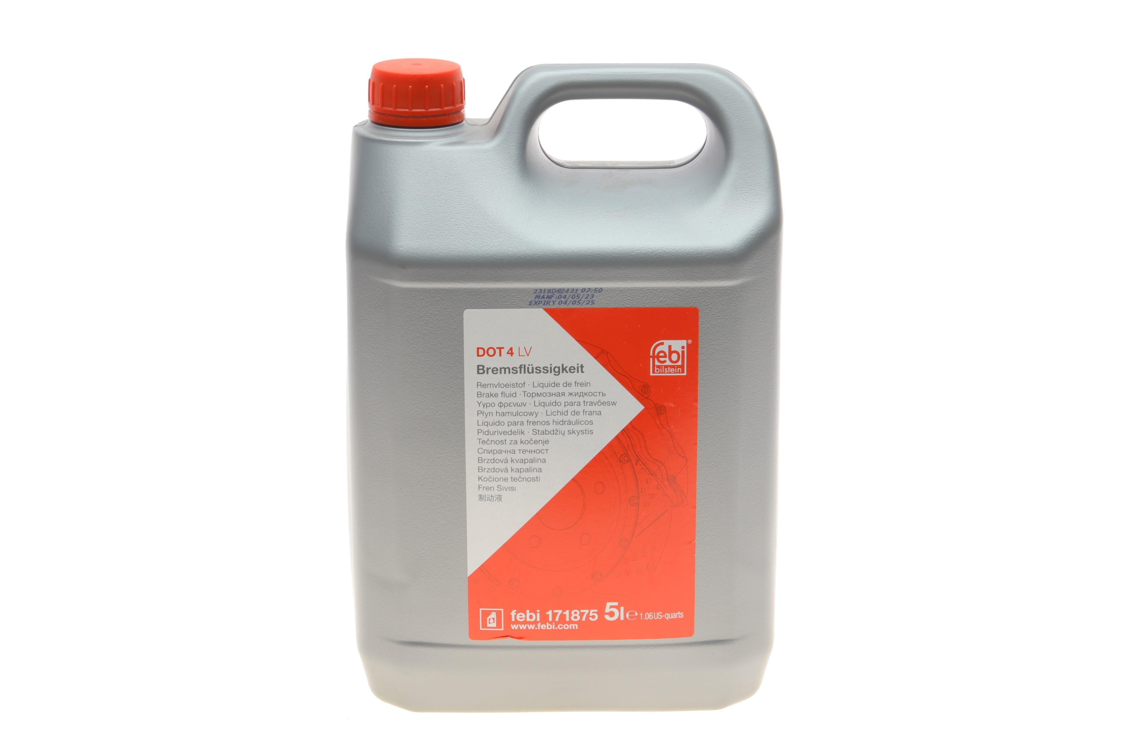 Рідина гальмівна DOT4 LV (4L)