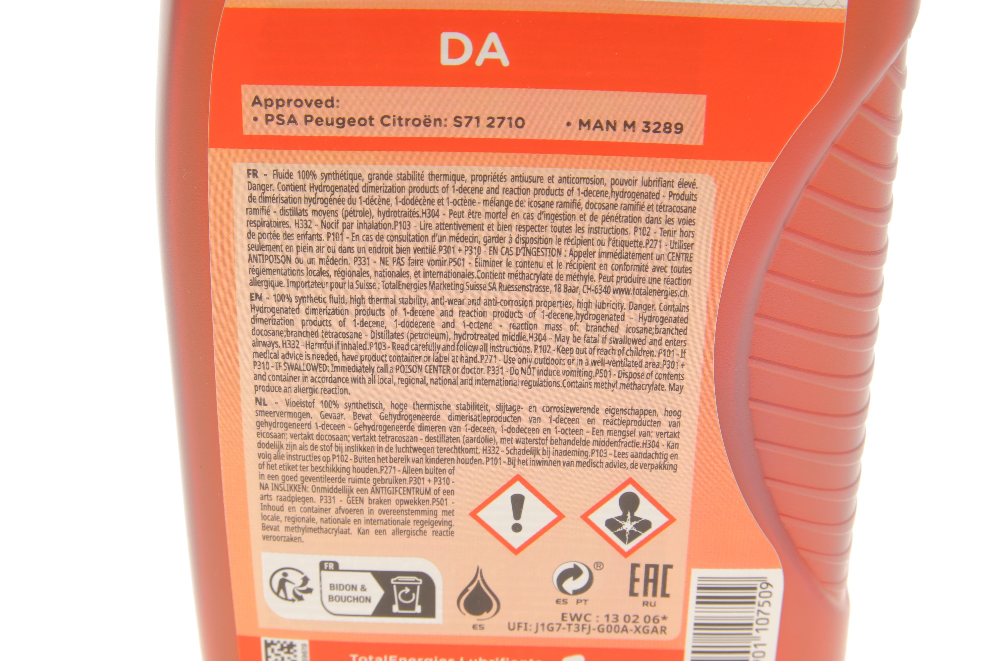 Рідина ГПК (1л) FLUIDE DA (PSA S71 2710/MAN M 3289)