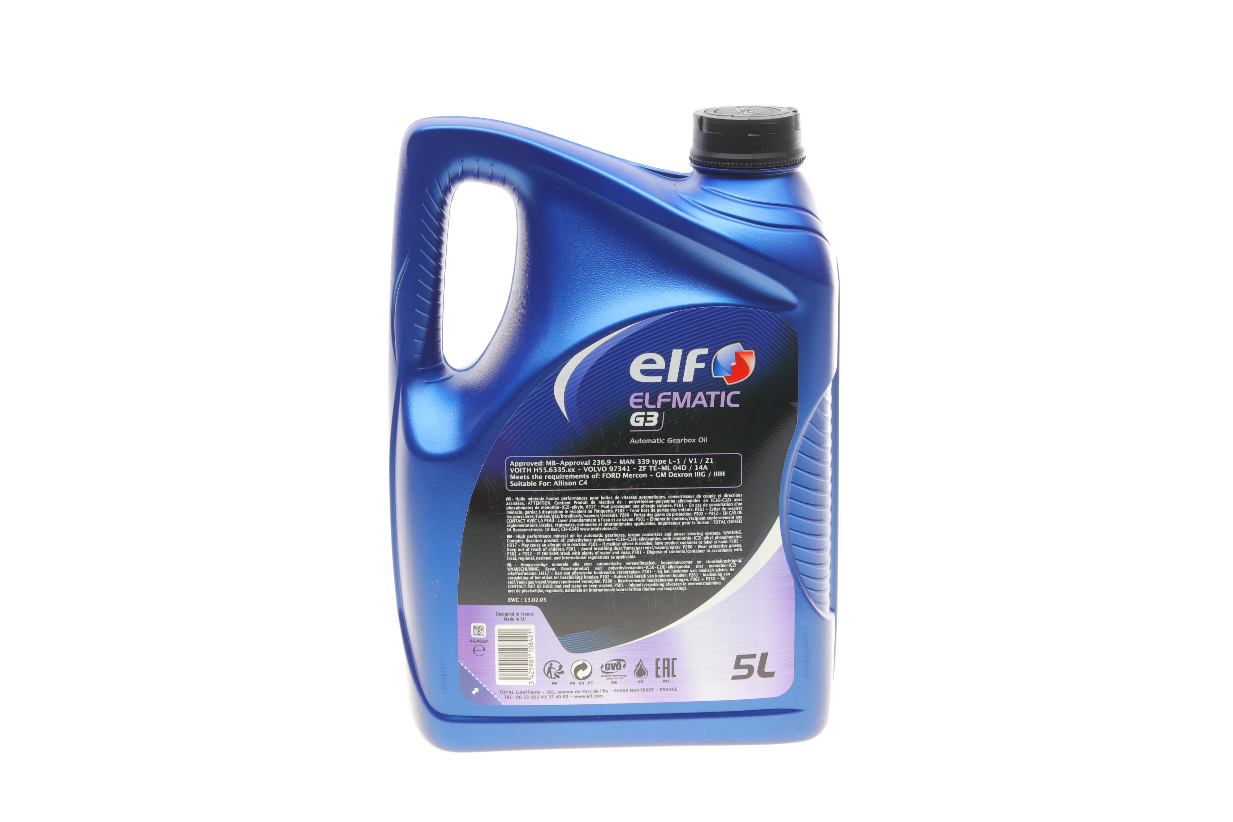 Рідина ГПК/АКПП Elfmatic G3 (червона) (5л)