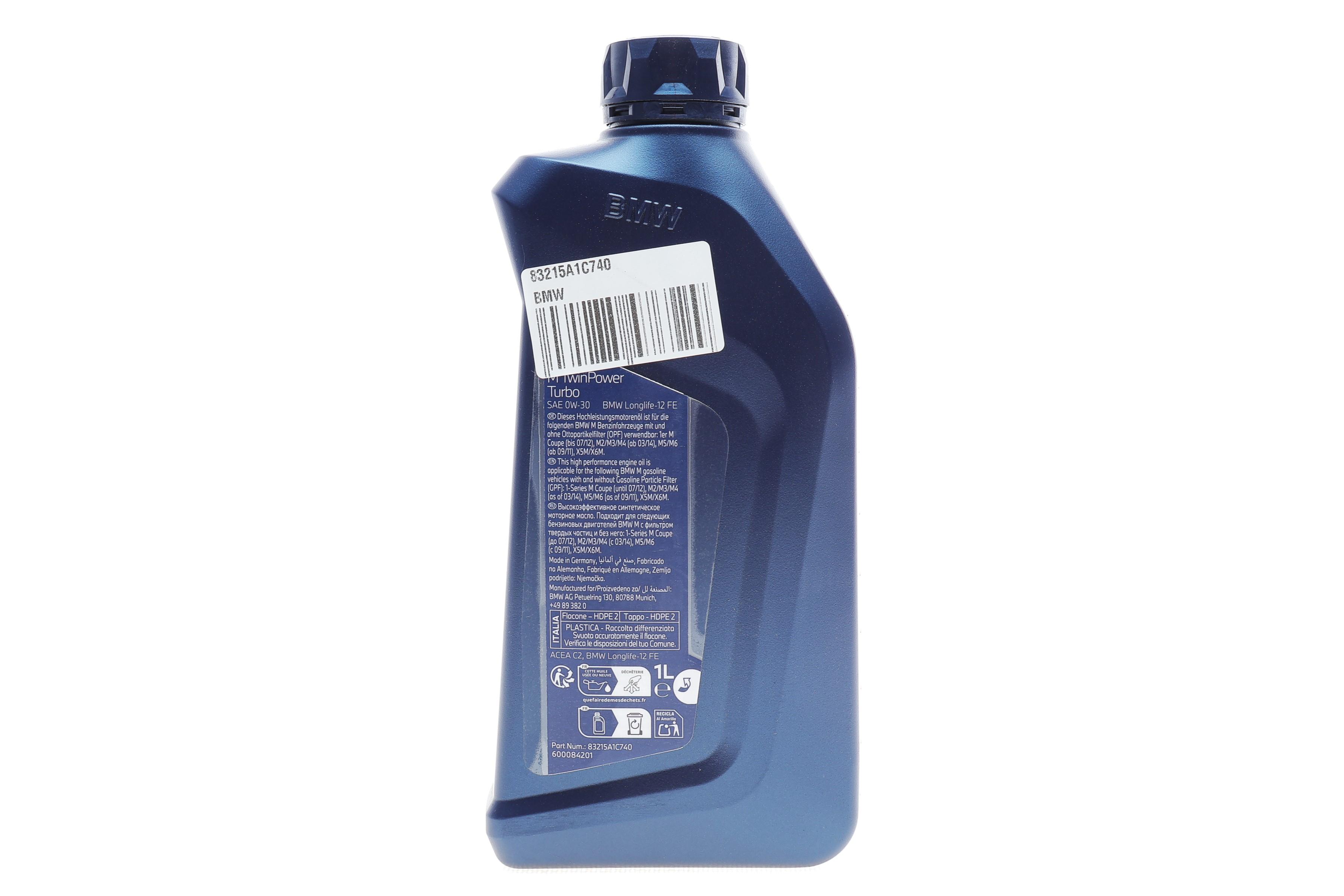 Олива 0W30 M TwinPower Turbo Longlife-12FE (1L) (ACEA C2)