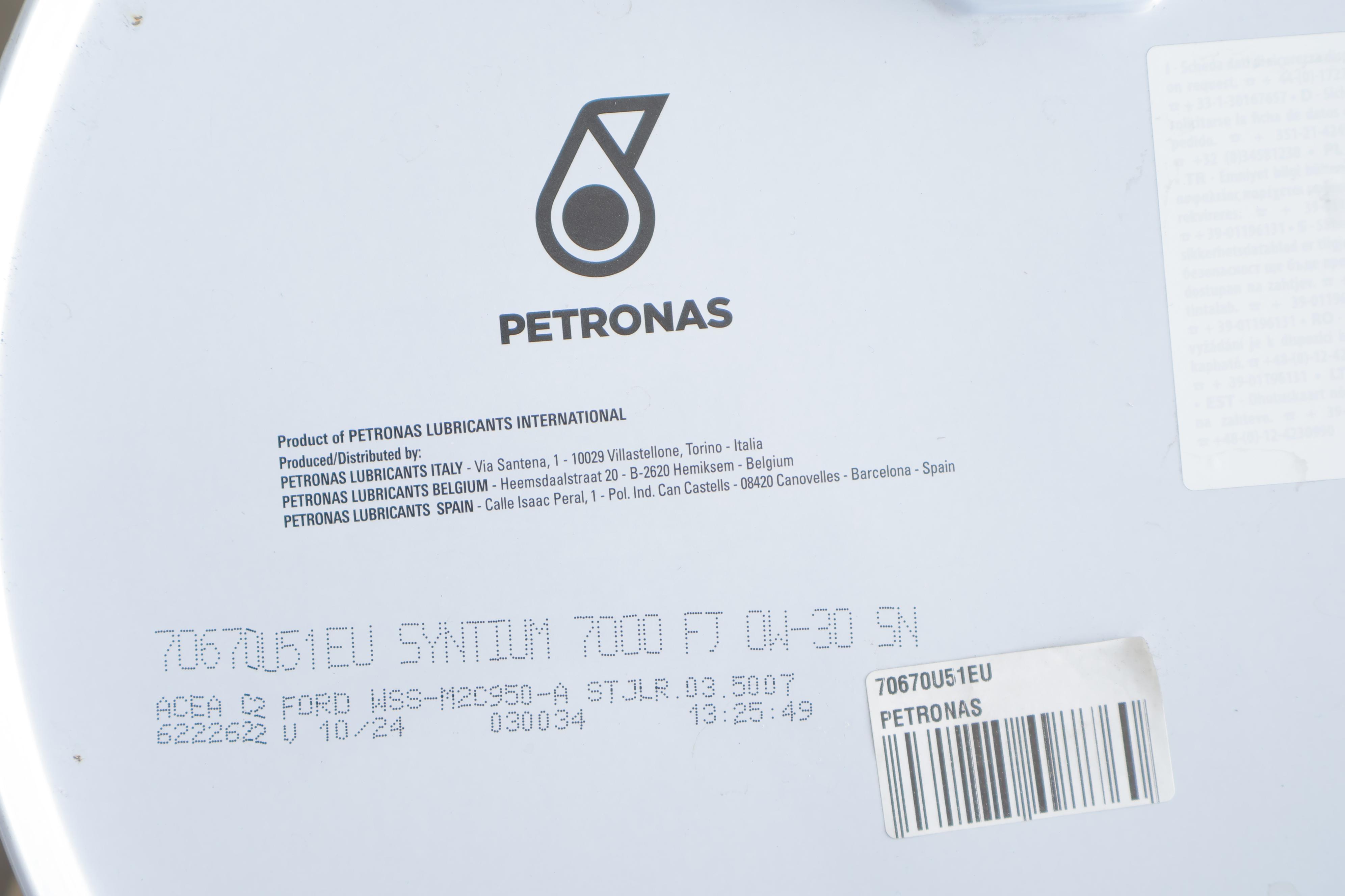 Олива 0W30 SYNTIUM 7000 FJ (60L) (Ford WSS-M2C950-A/Jaguar Land Rover STJLR.03.5007) (ACEA C2)