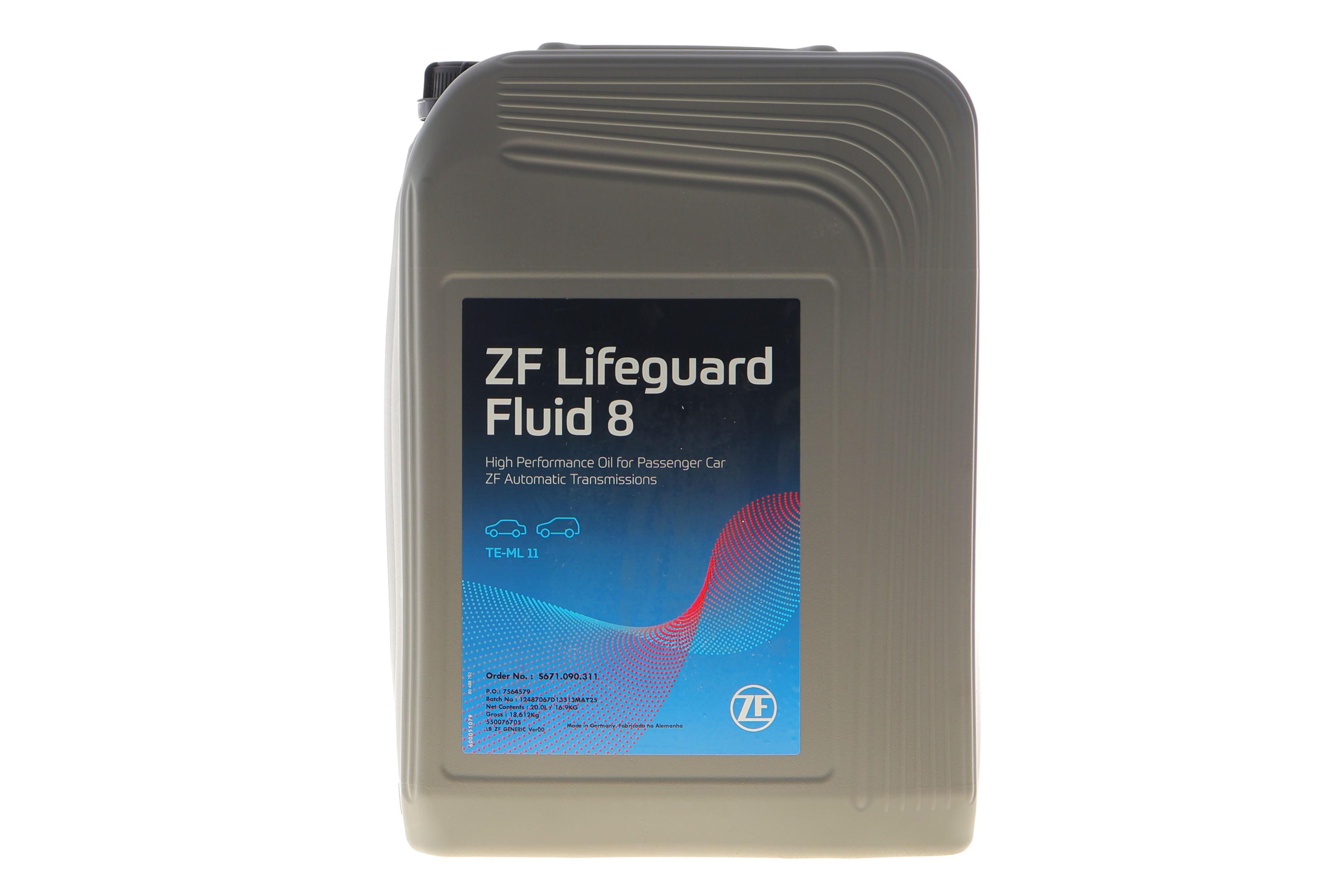 Олива АКПП ATF (20л) (ZF Lifeguard Fluid 8)