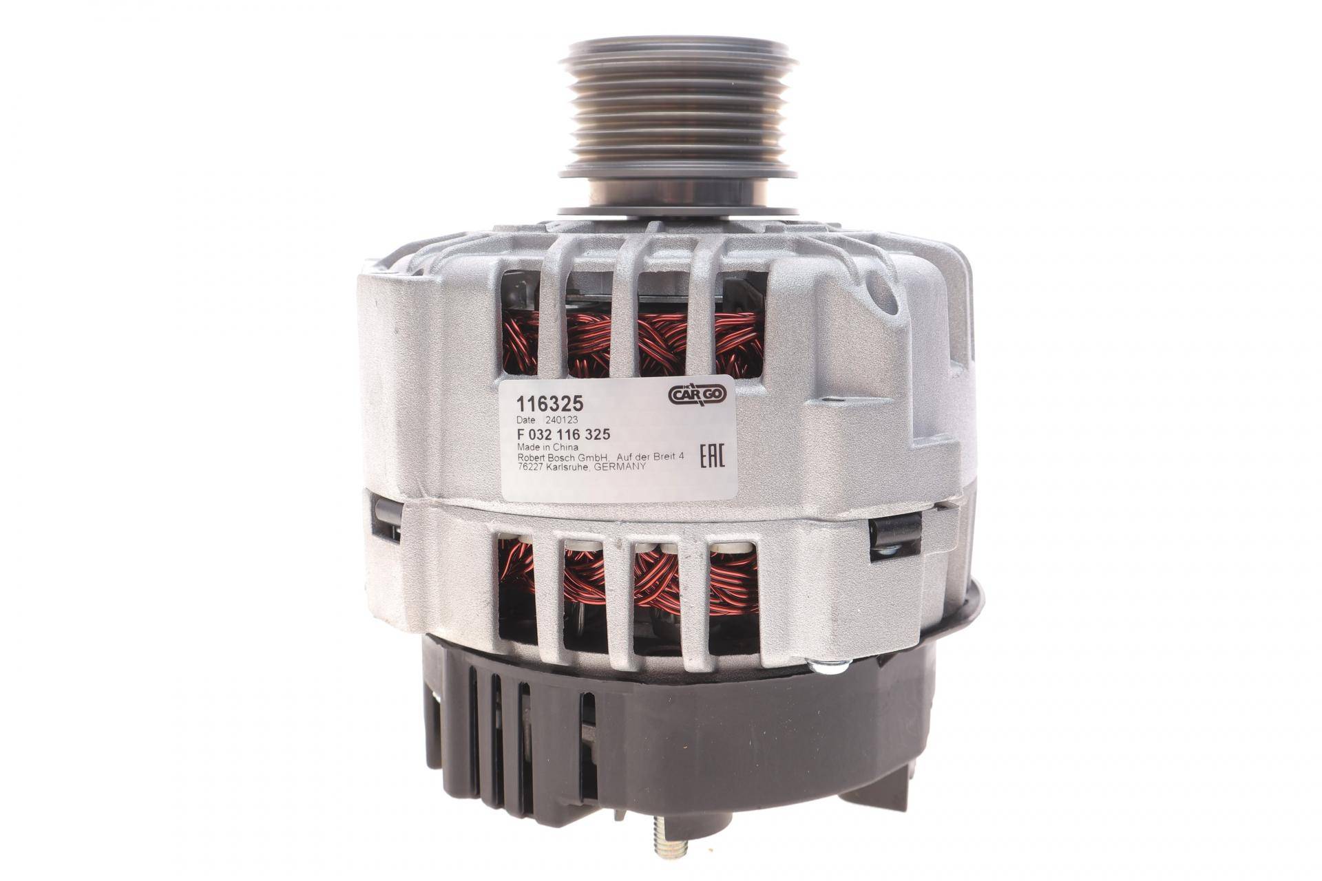 Генератор Dacia Duster/Logan/Sandero/Renault Kangoo 1.5dCi 04- (14V/125A) (K9K) = 116325